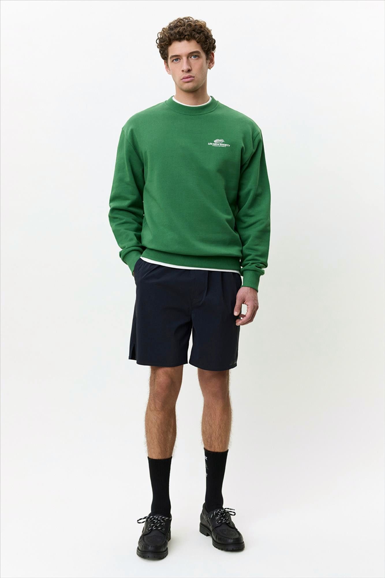 LES DEUX  - Groene Exhibition sweater