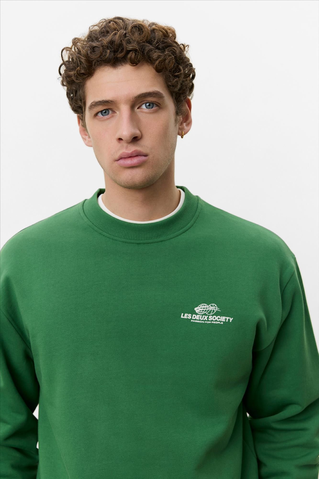 LES DEUX  - Groene Exhibition sweater