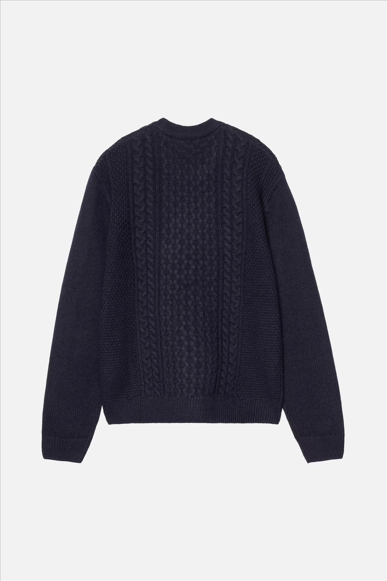 Carhartt WIP - Donkerblauwe Caster Knit trui