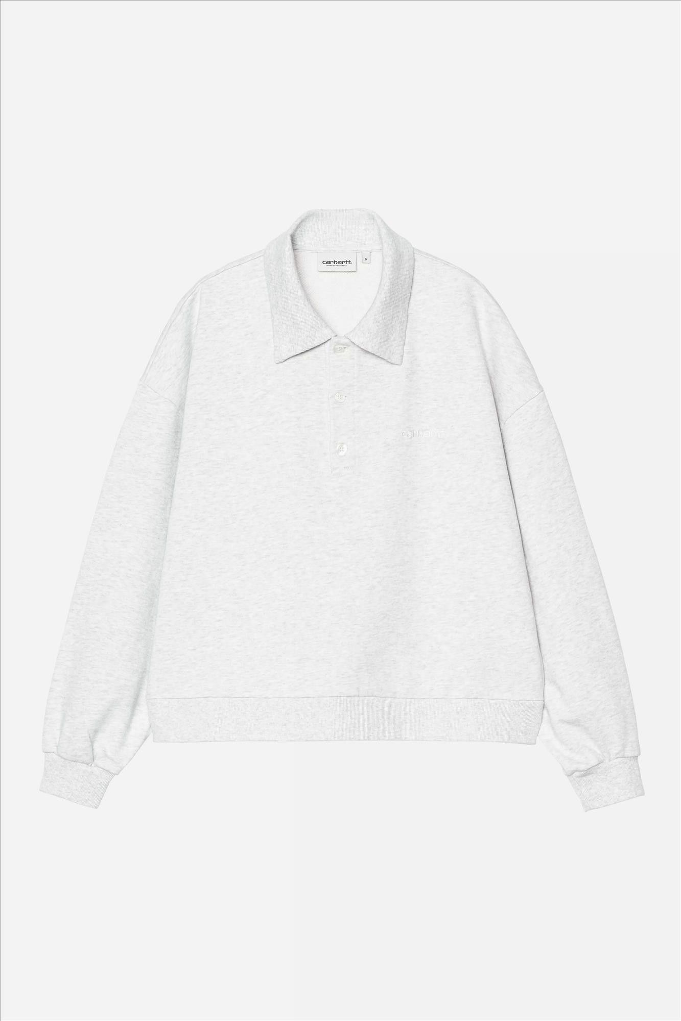 Carhartt WIP - Lichtgrijze Brenta polosweater