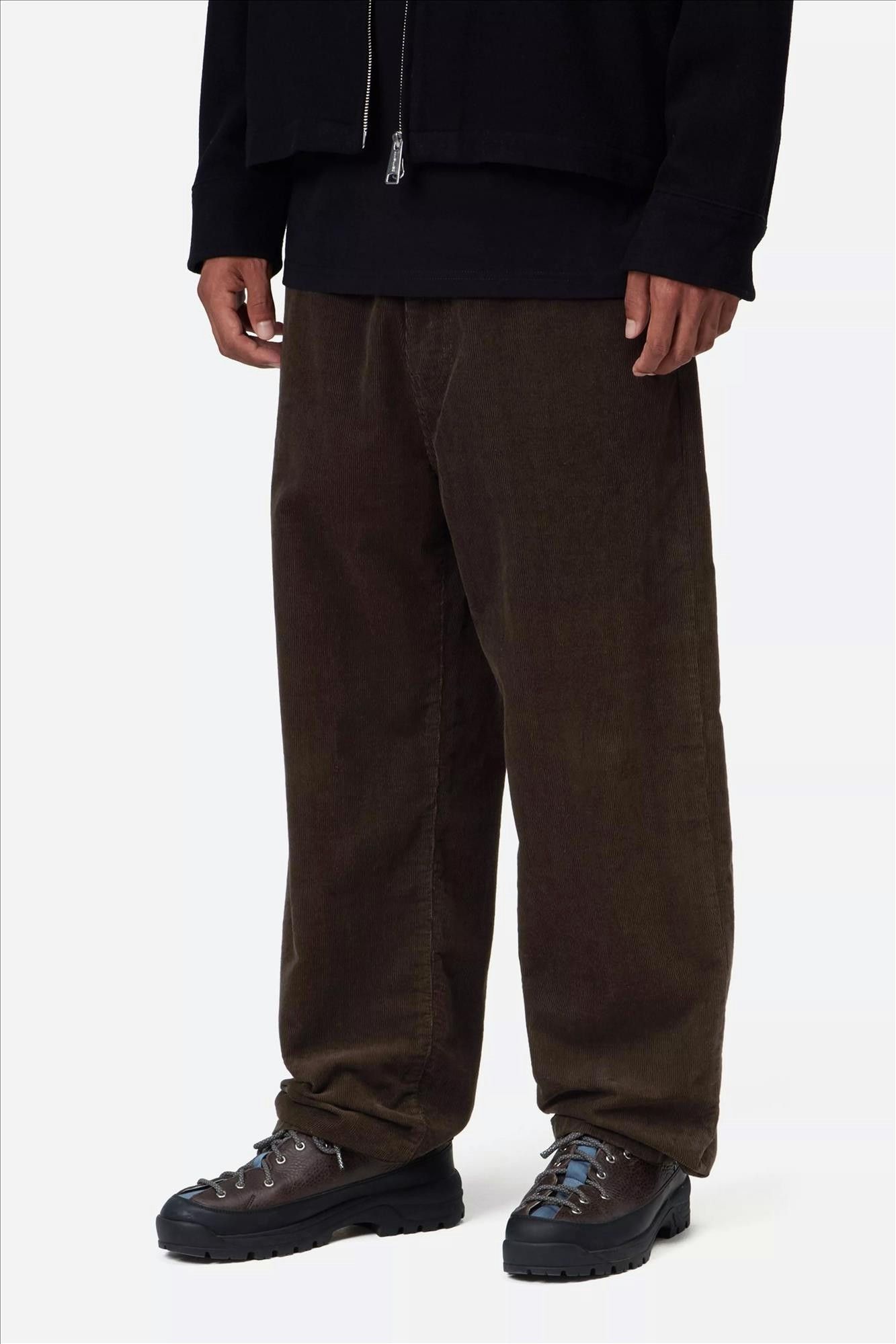 Carhartt WIP - Donkerbruine Aaron regular tapered broek