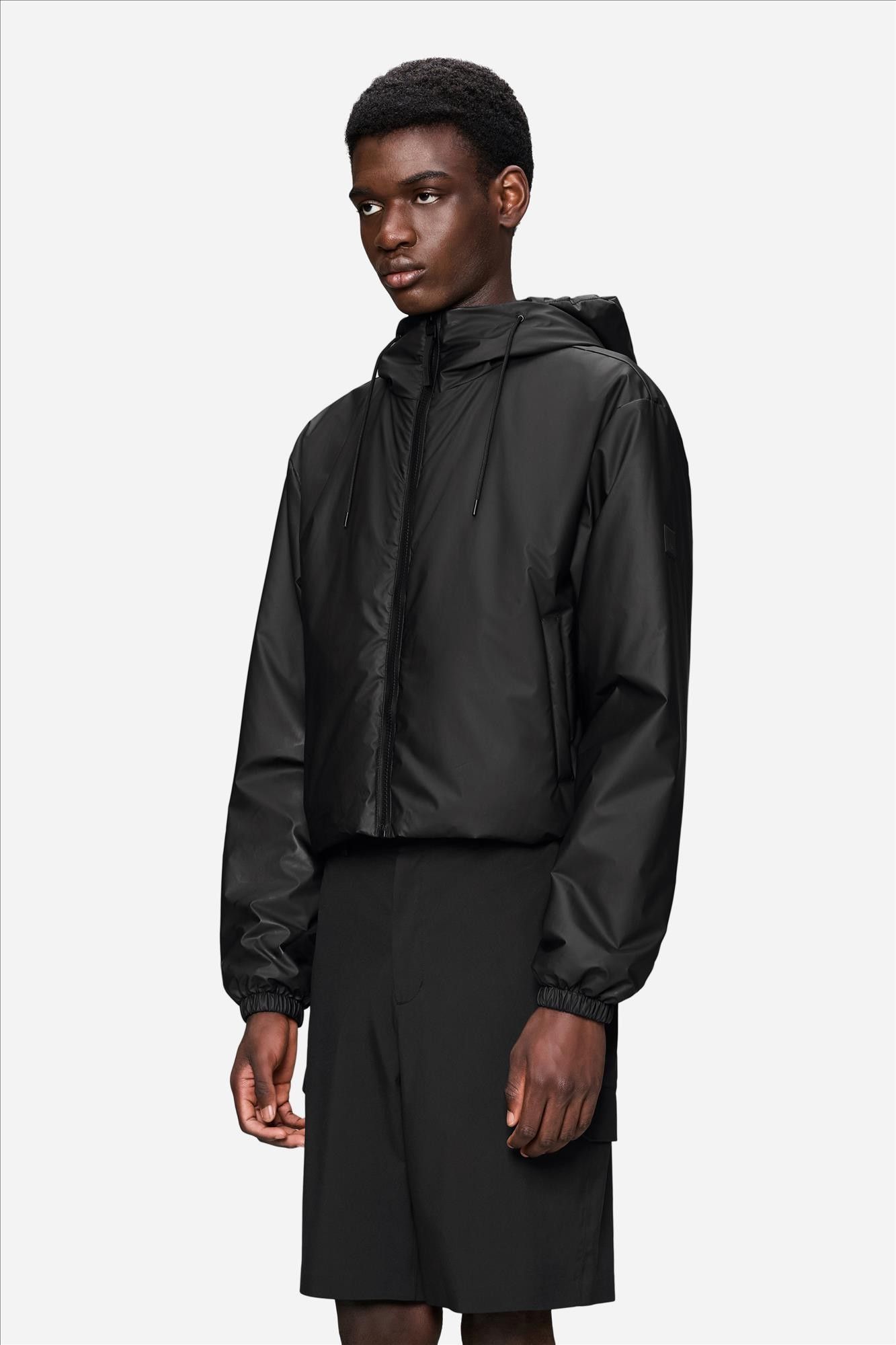 RAINS - Zwarte Lohja Insulated jas