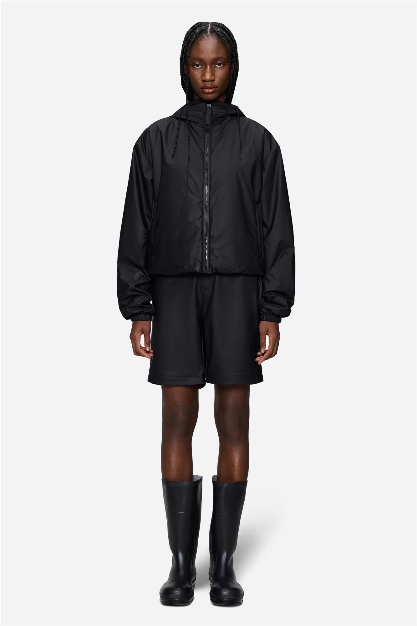 RAINS - Zwarte Lohja Insulated jas