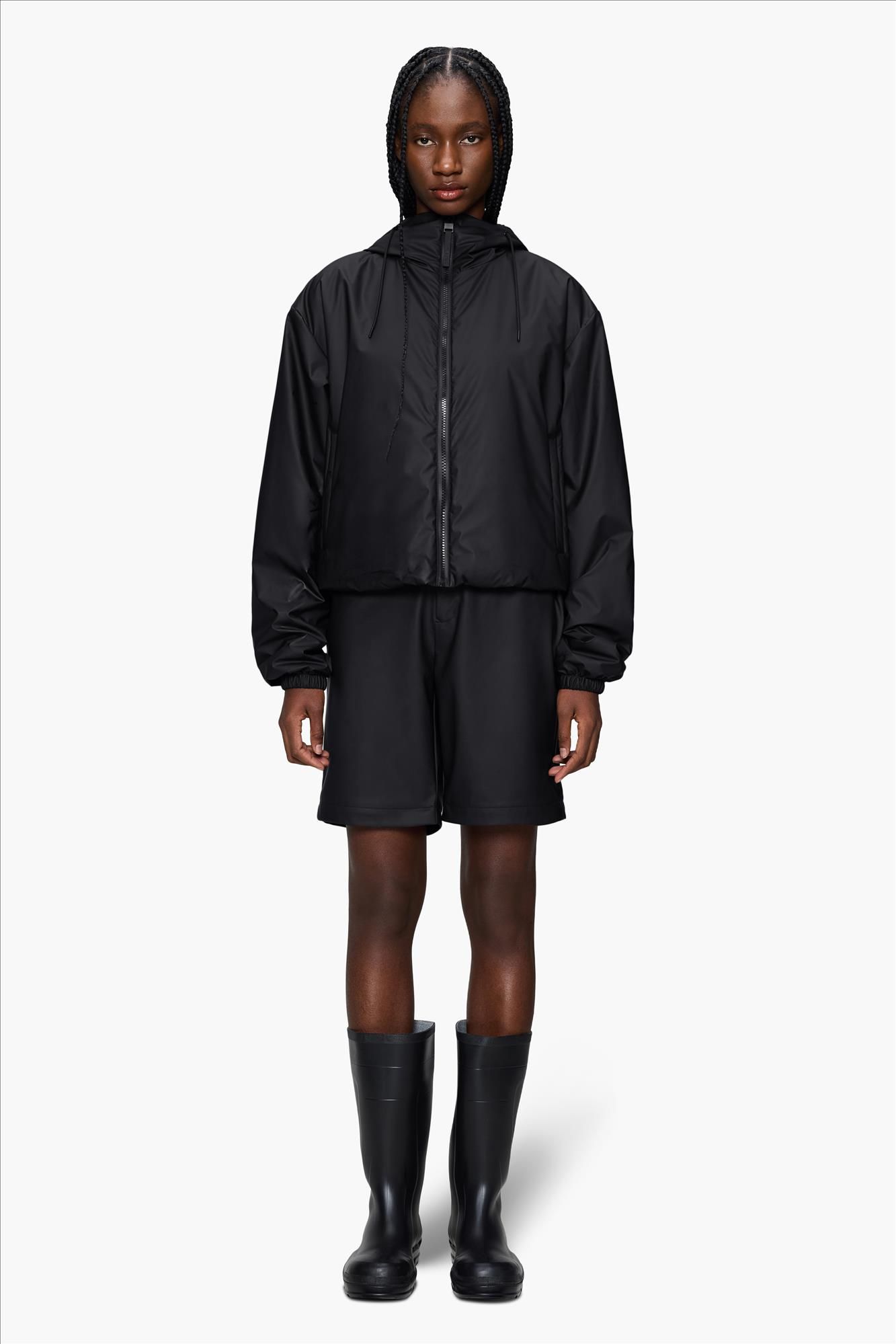 RAINS - Zwarte Lohja Insulated jas