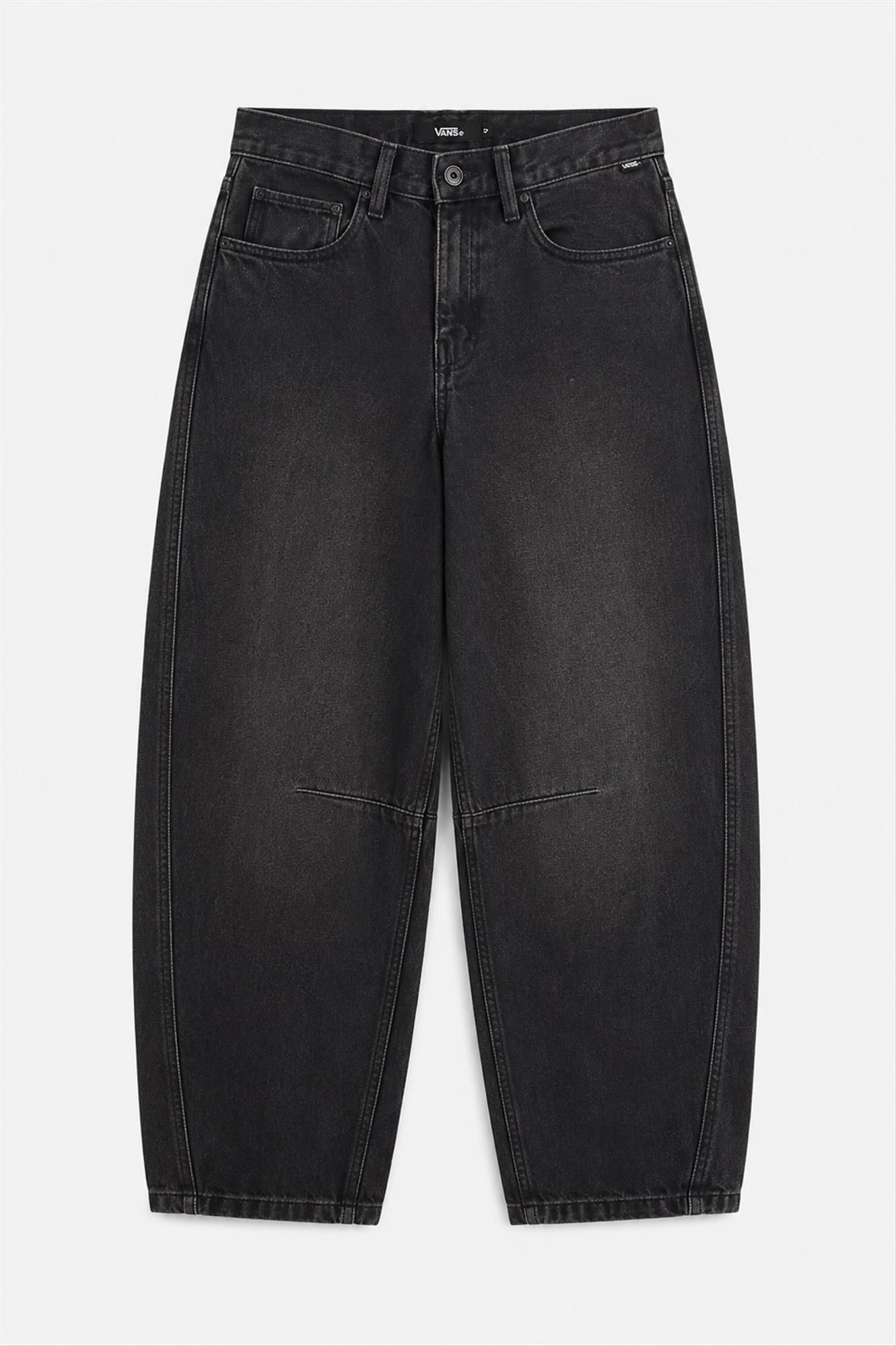 Vans  - Zwarte Washed Check 5 barrel straight jeans