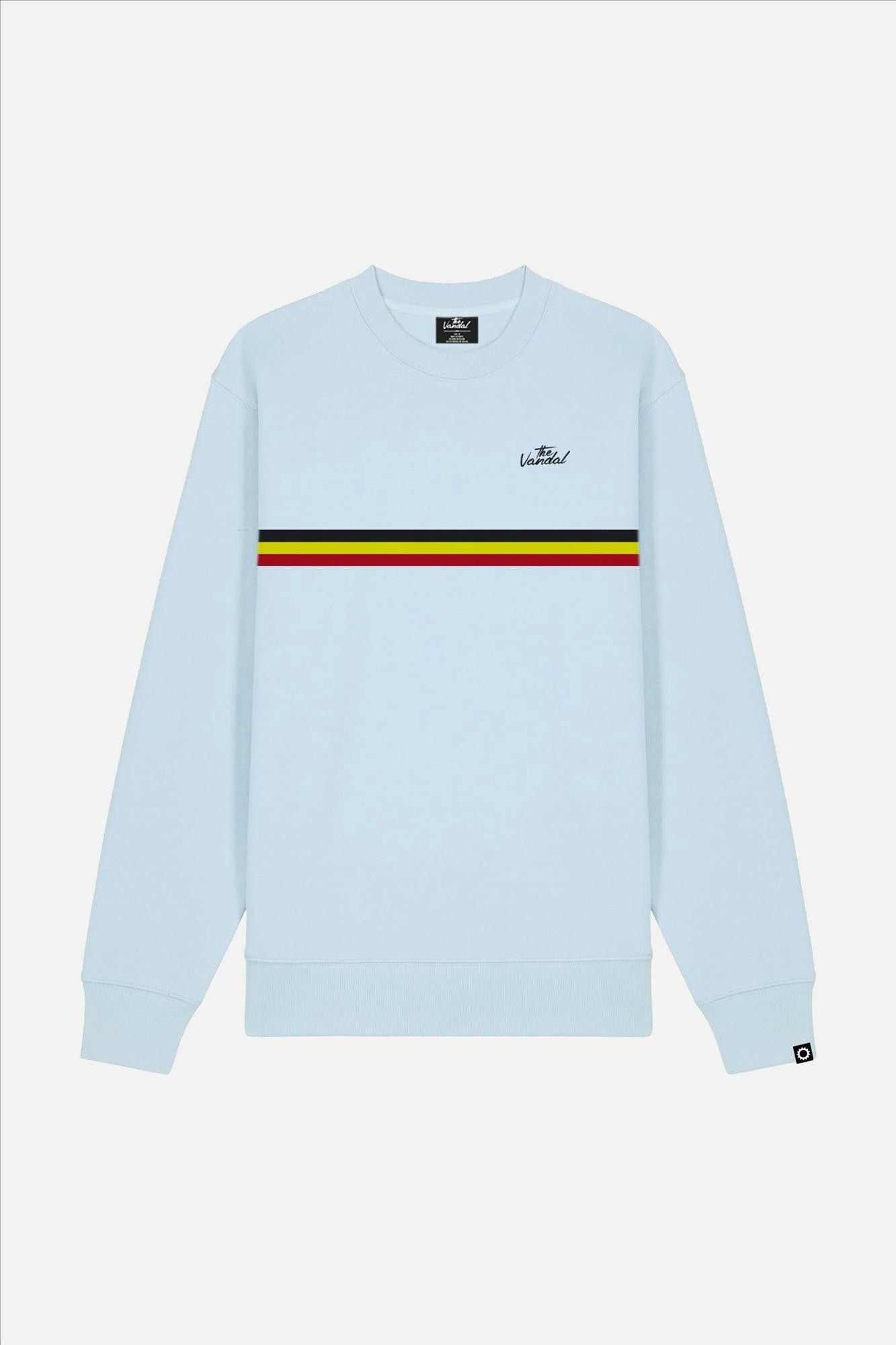 VANDAL - Lichtblauwe Tricolore sweater