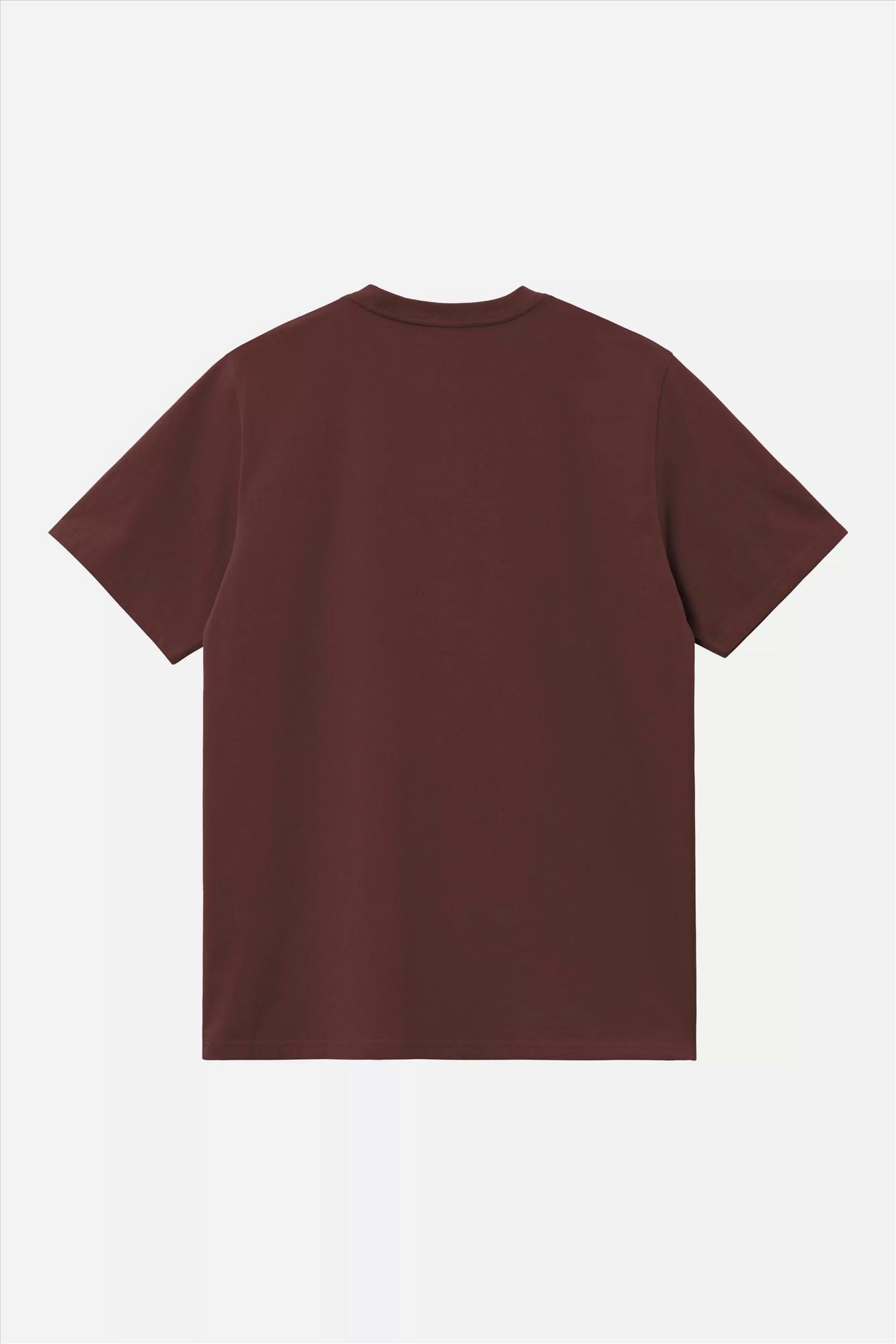 Carhartt WIP - Donkerbordeaux American Script T-shirt