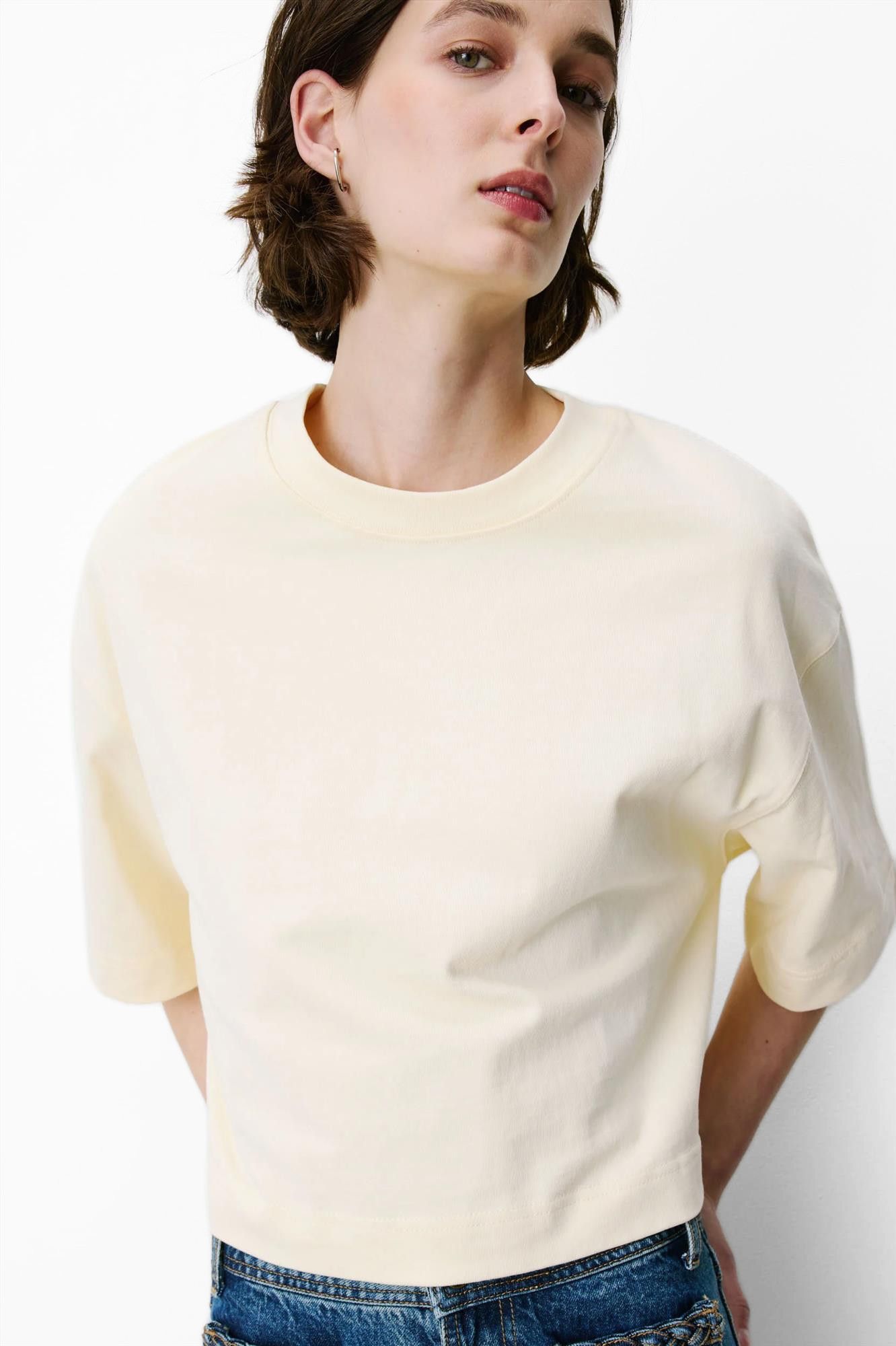 Grace & Mila - Lichtgele Arvel T-shirt