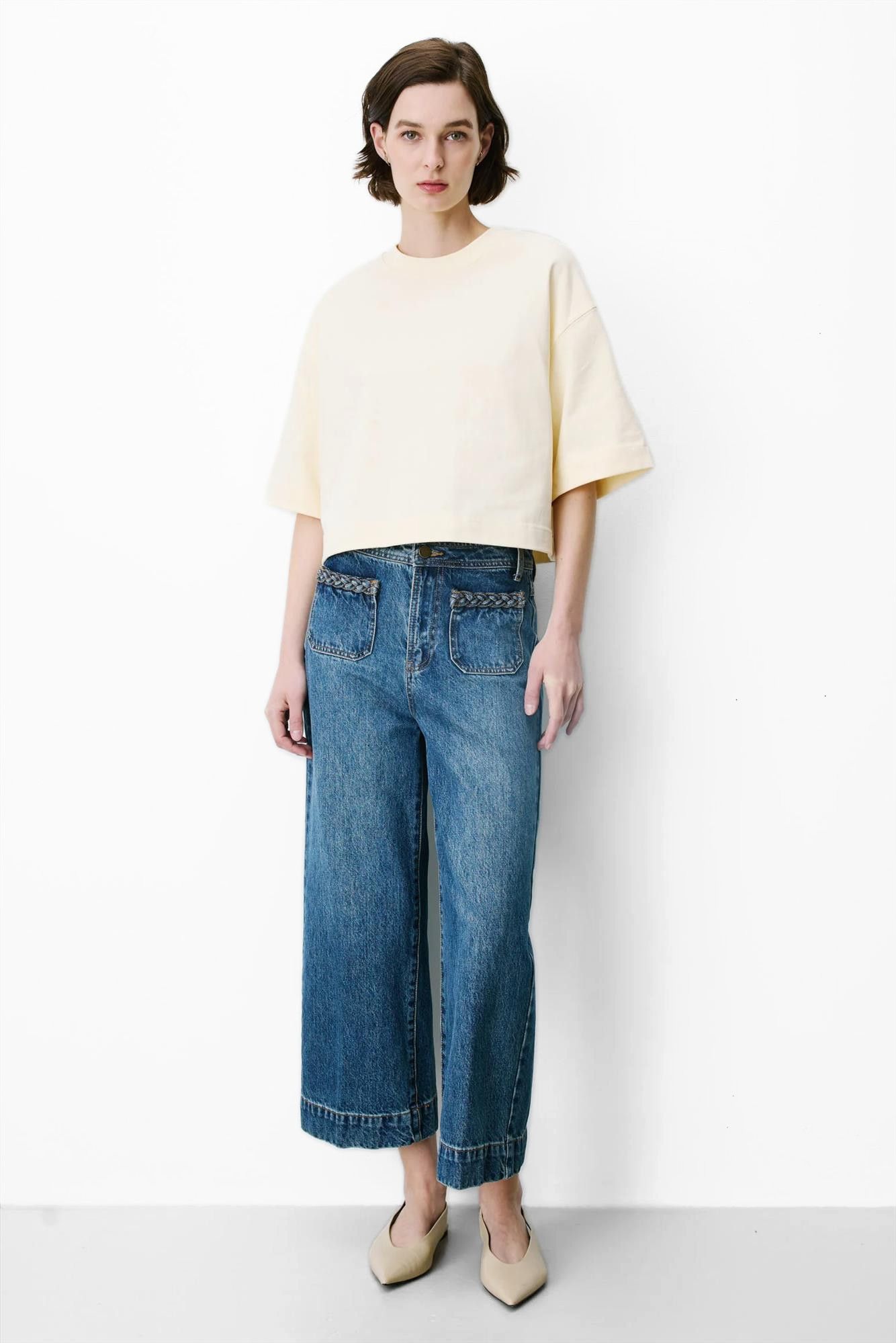 Grace & Mila - Lichtgele Arvel T-shirt