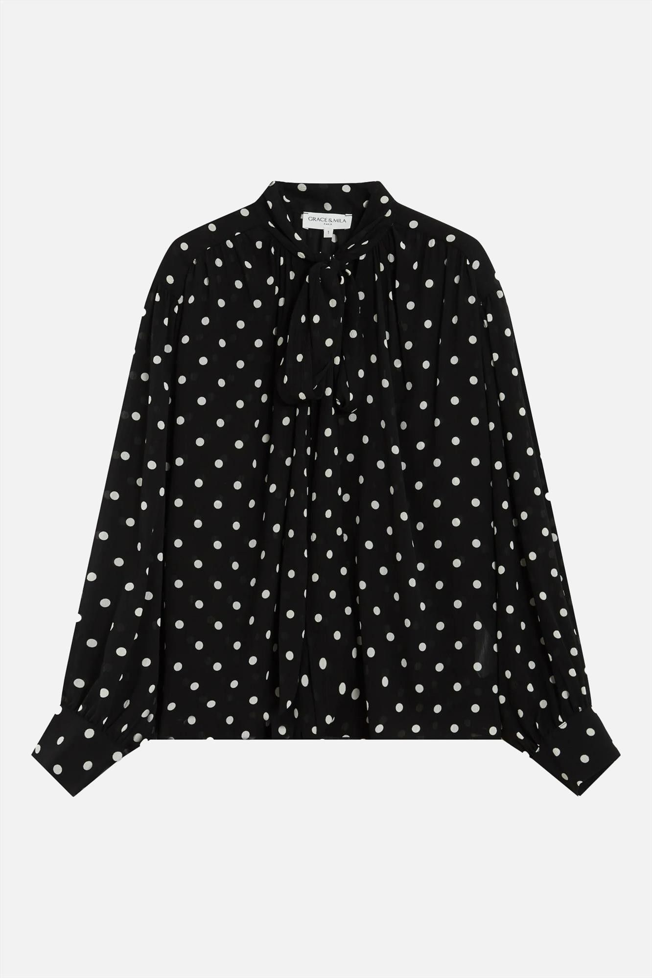 Grace & Mila - Zwarte Angelica blouse