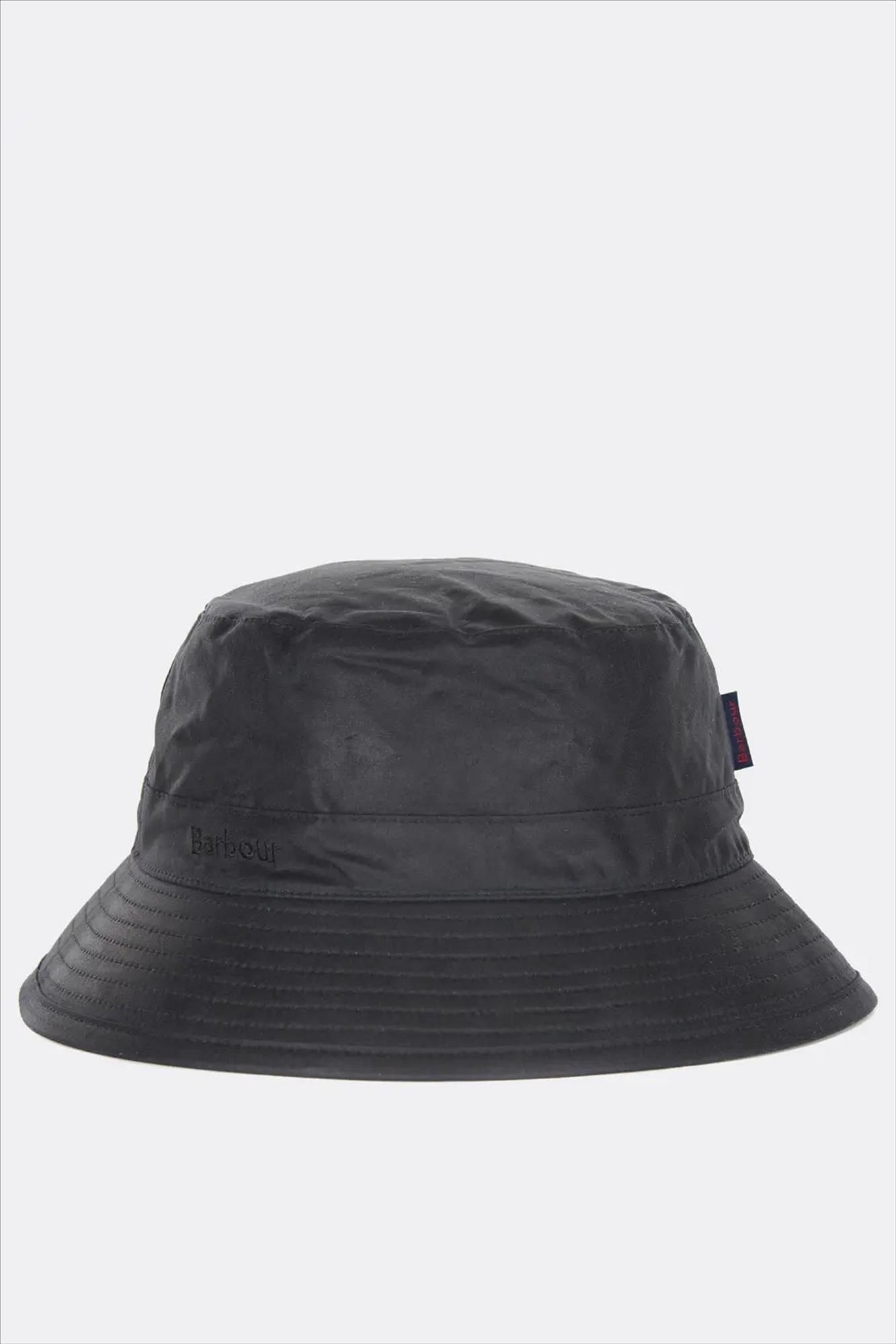 Barbour - Donkerblauwe Waxed bucket hat
