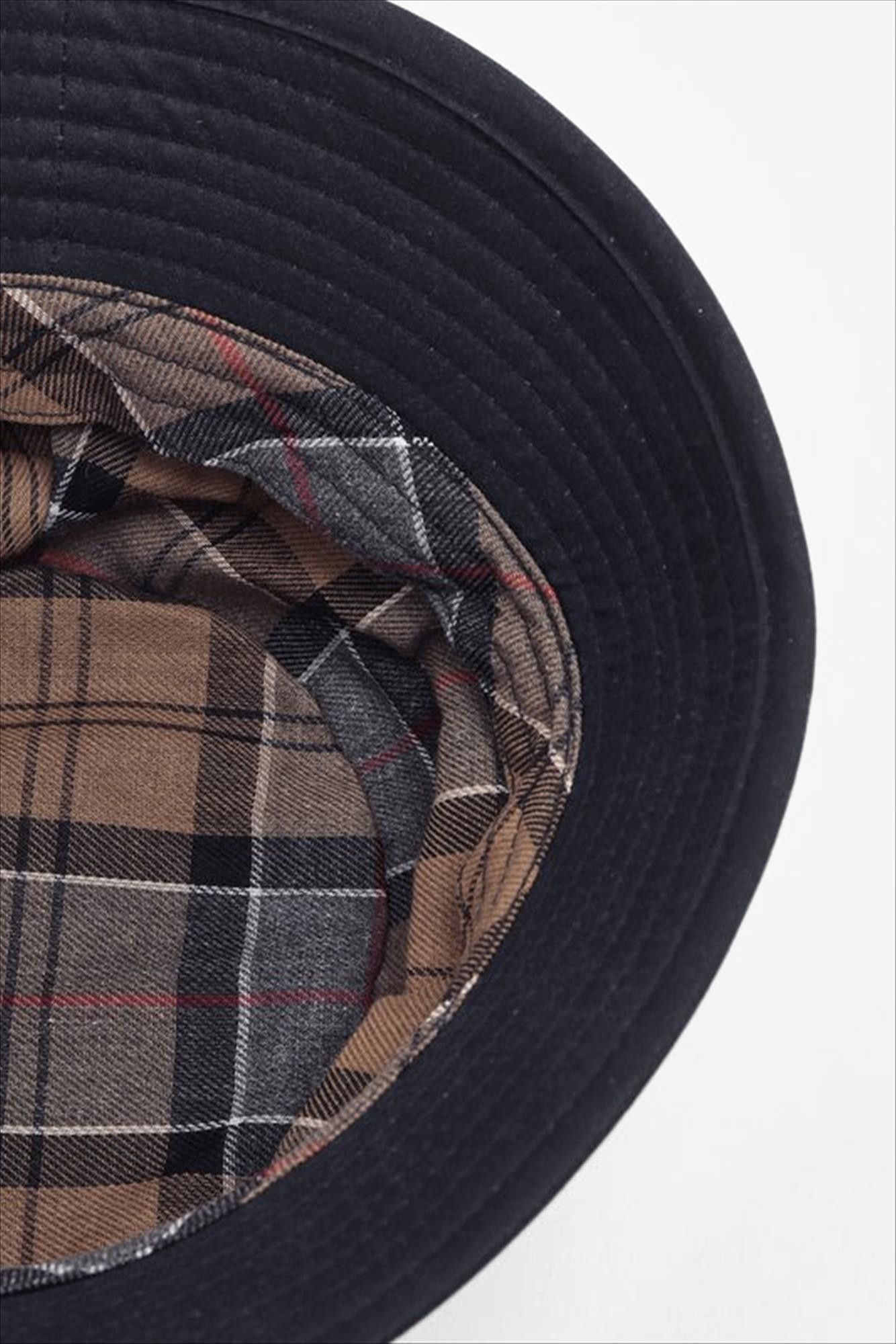 Barbour - Donkerblauwe Waxed bucket hat