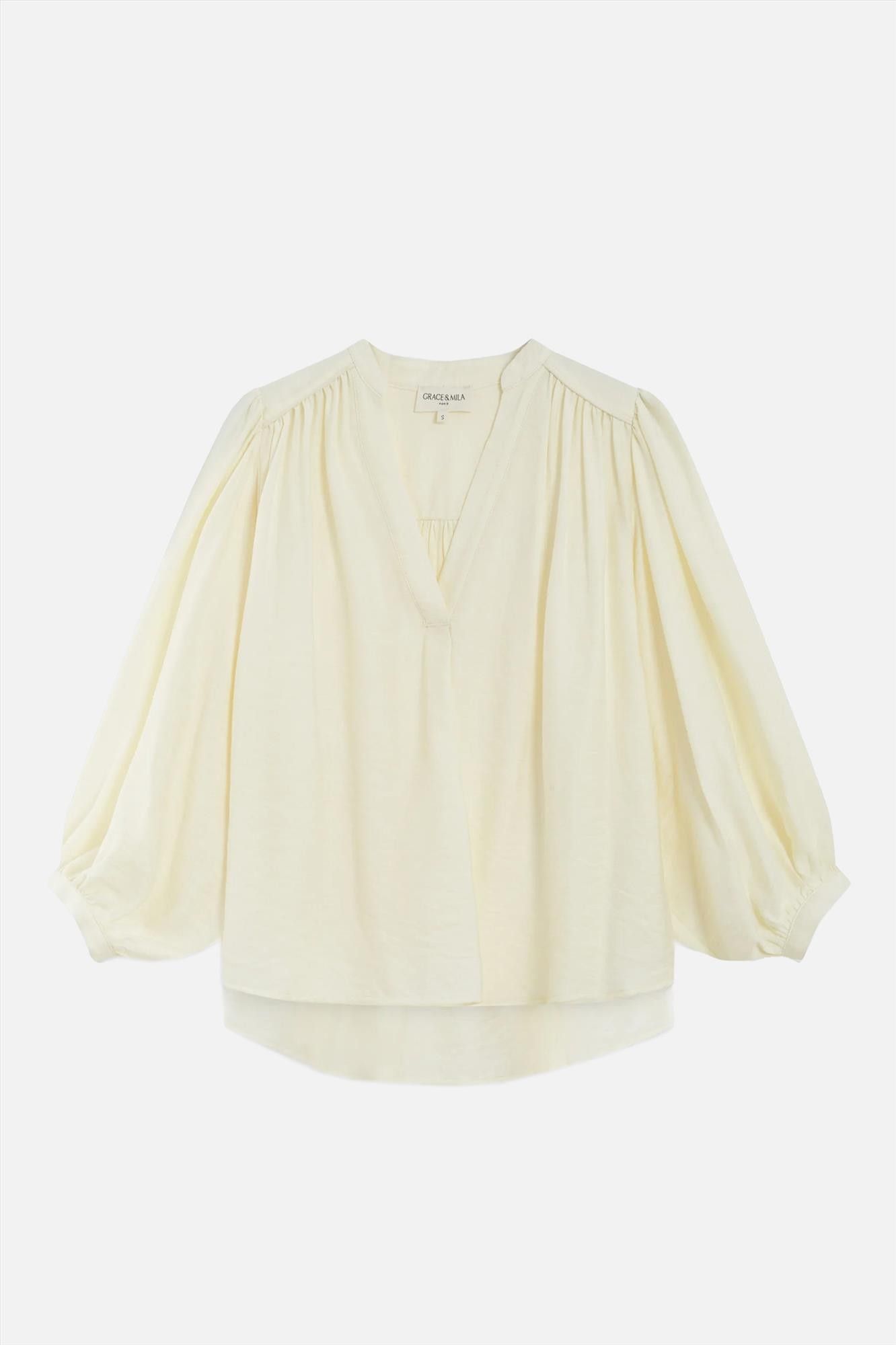 Grace & Mila - Ecru Auriane blouse