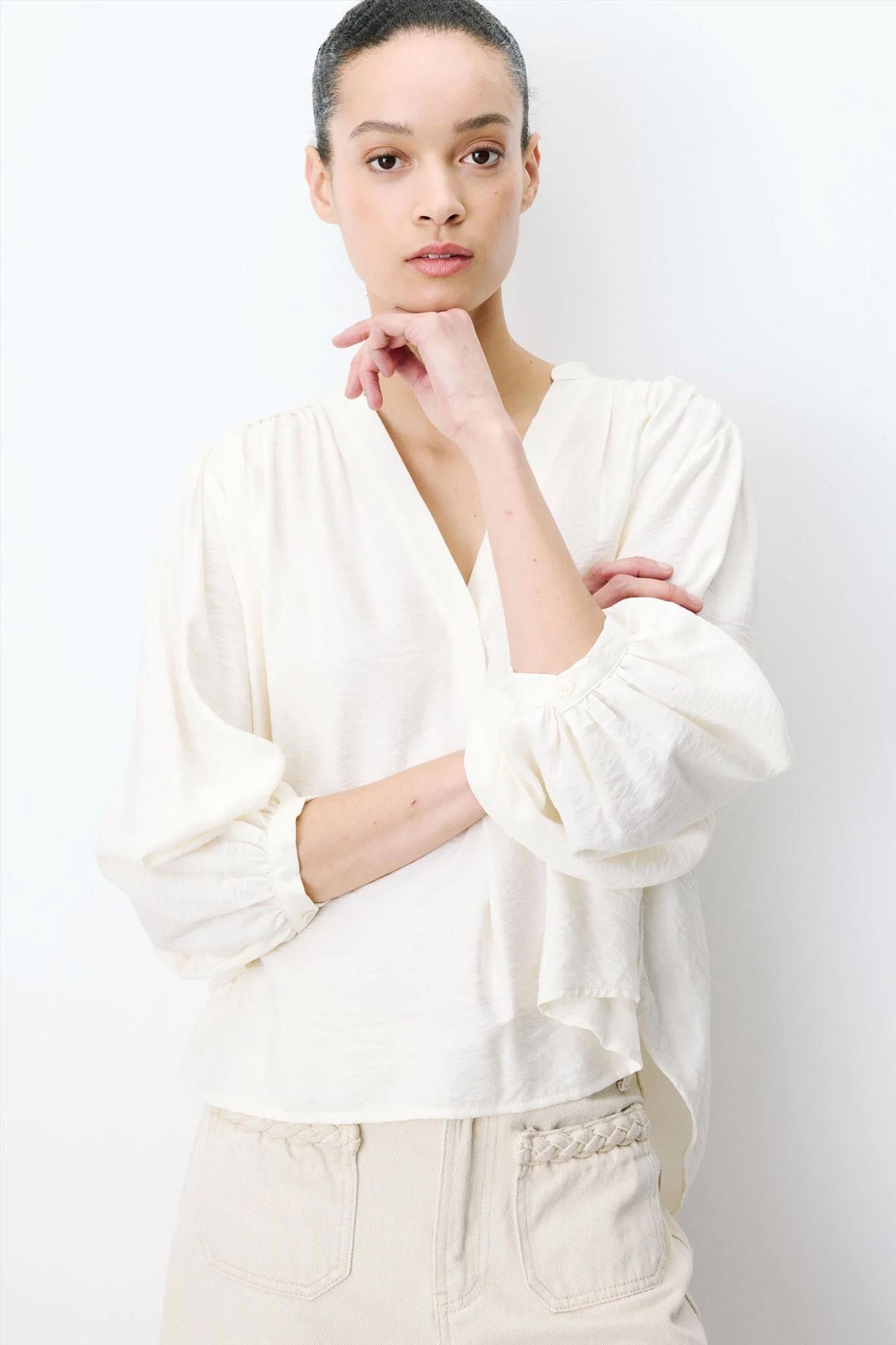 Grace & Mila - Ecru Auriane blouse