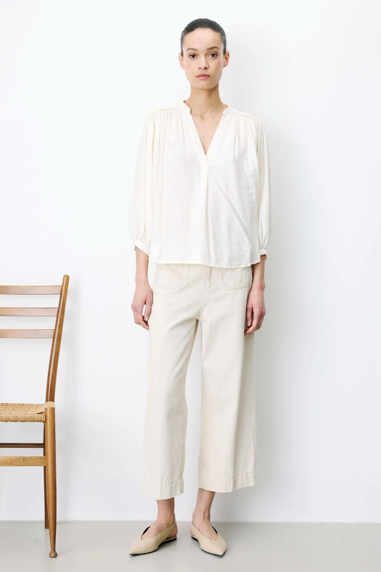 Grace & Mila - Ecru Auriane blouse