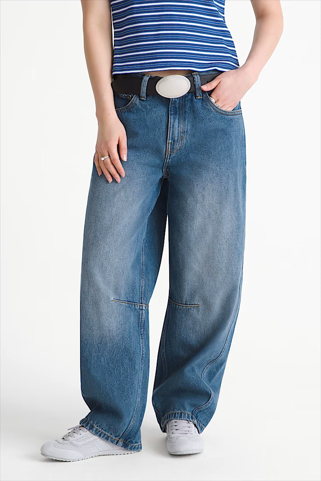 Vans  - Blauwe Check 5 barrel jeans