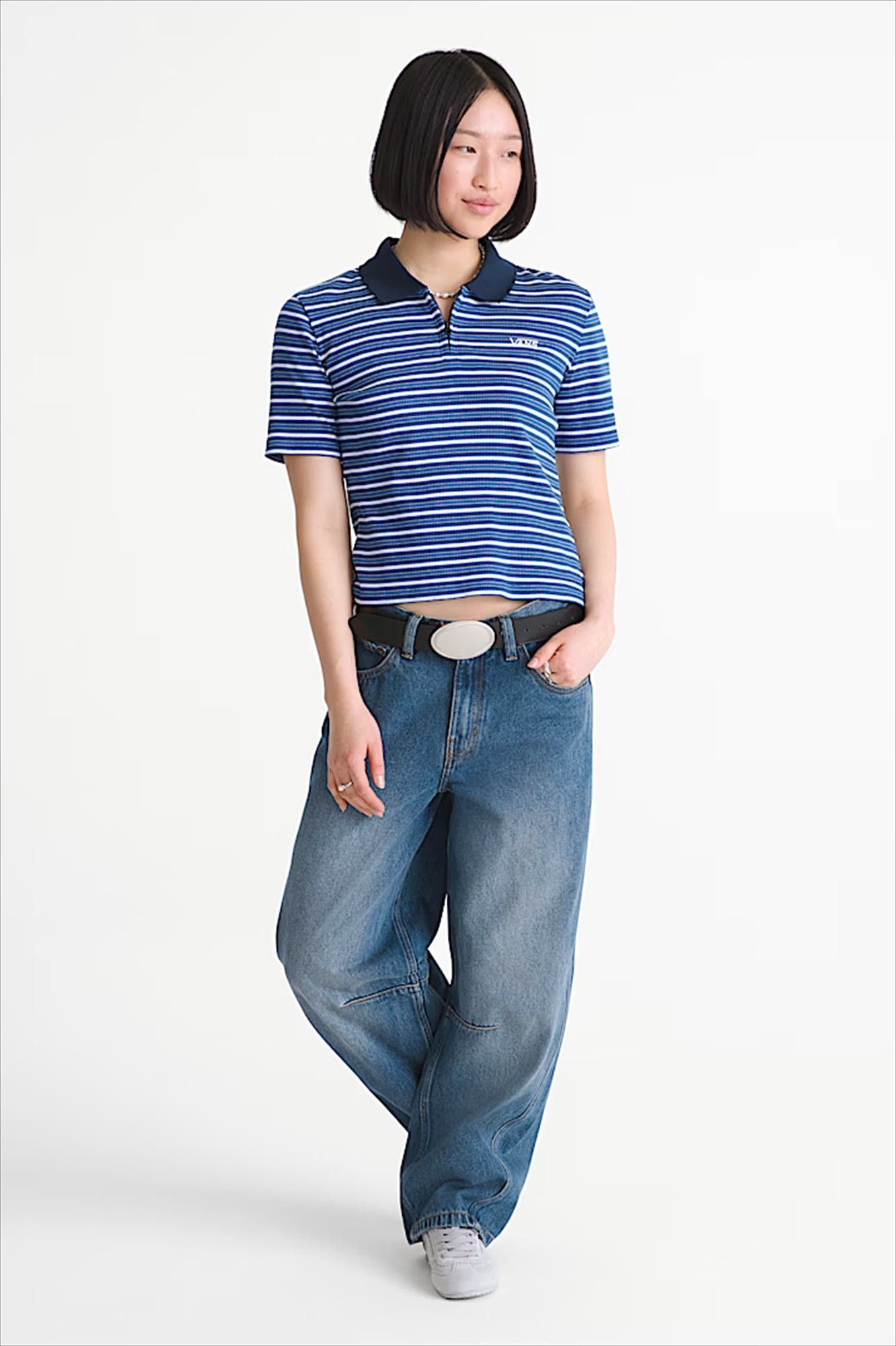 Vans  - Blauwe Check 5 barrel jeans
