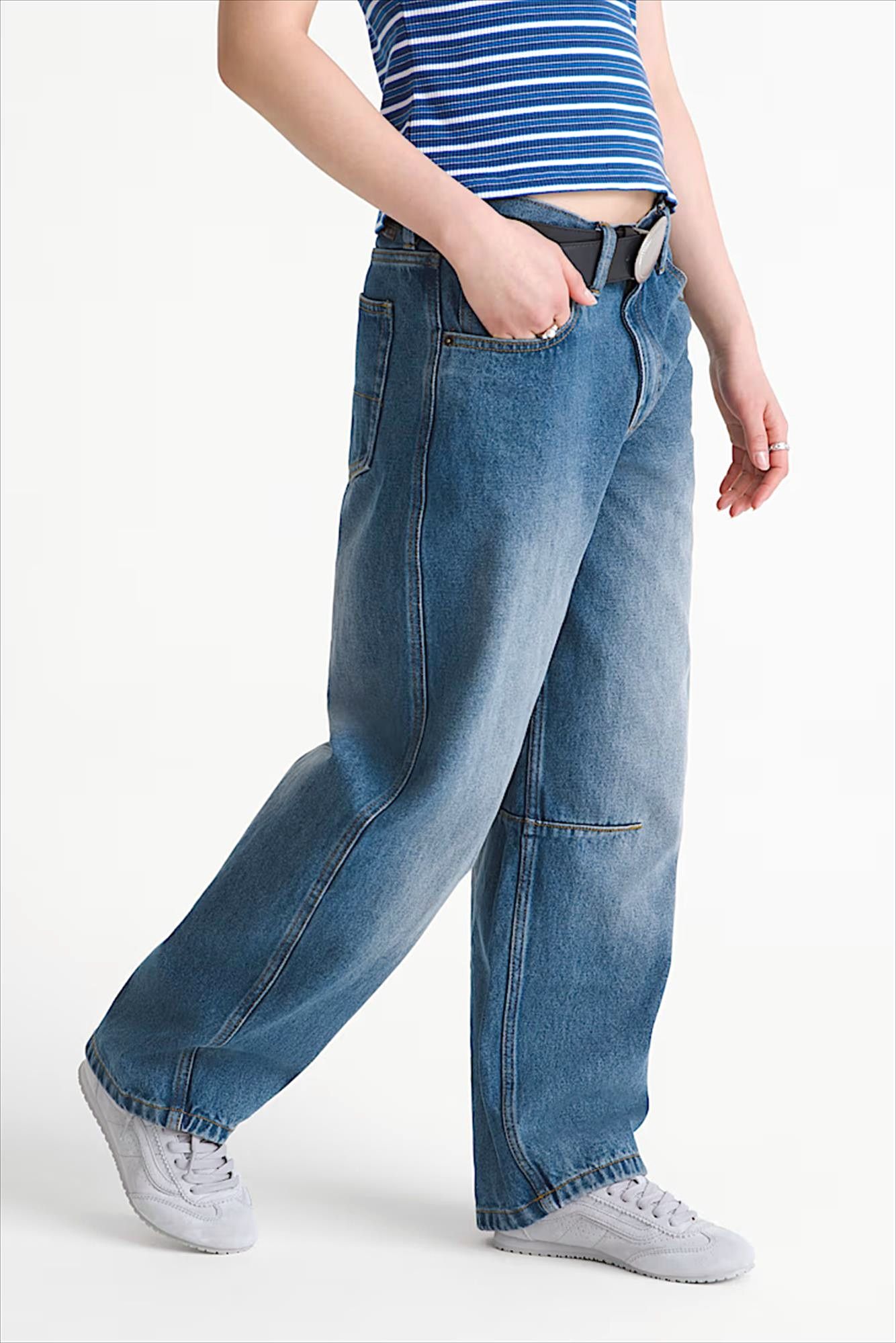 Vans  - Blauwe Check 5 barrel jeans