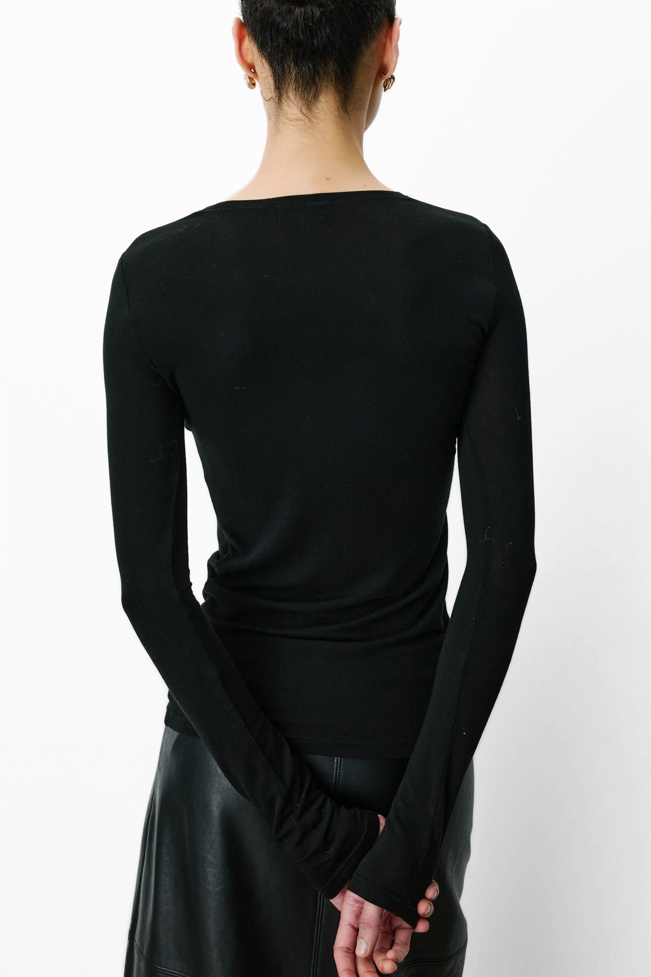 Grace & Mila - Zwarte Alkias longsleeve