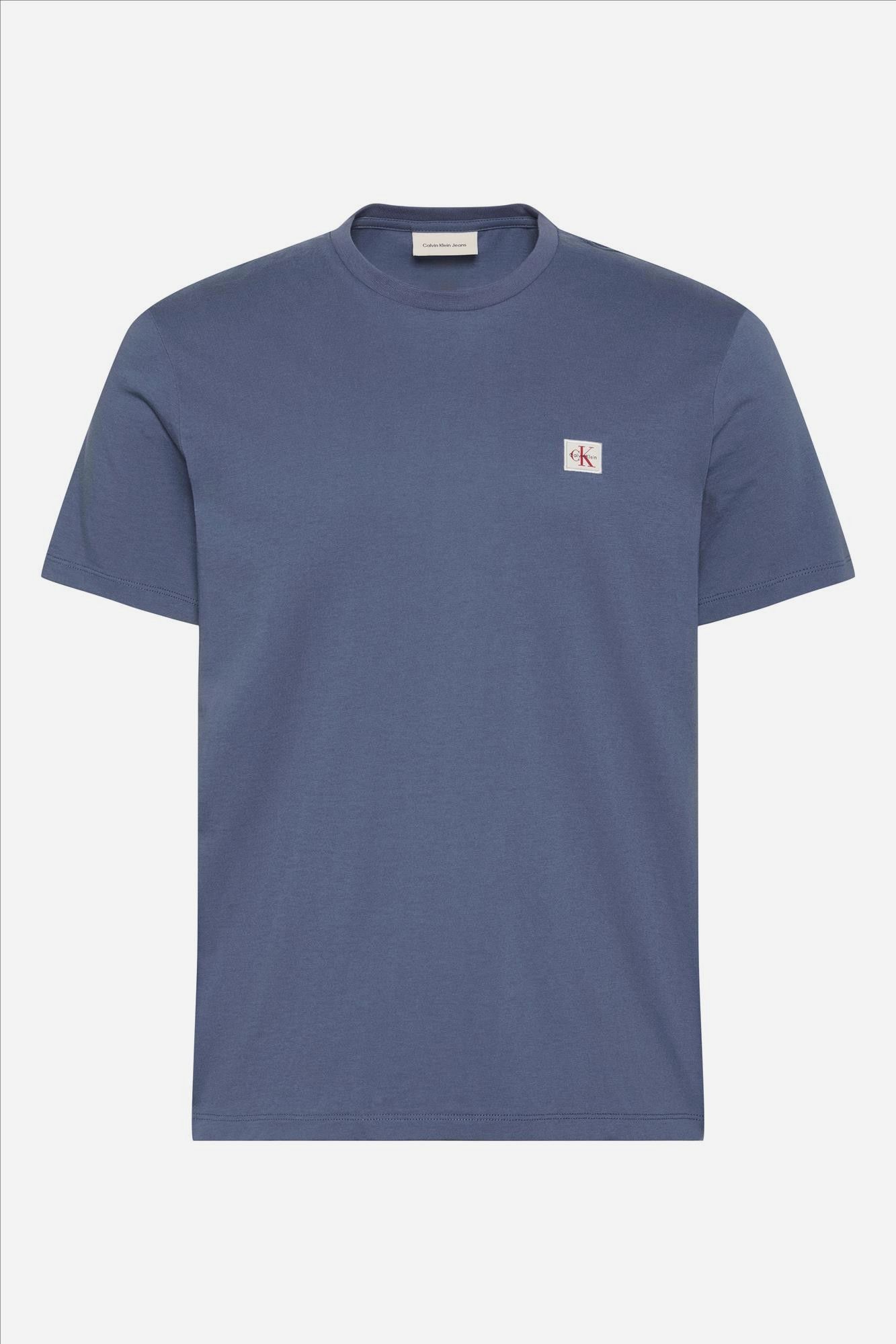 Calvin Klein Jeans - Grijsblauwe Logopatch T-shirt