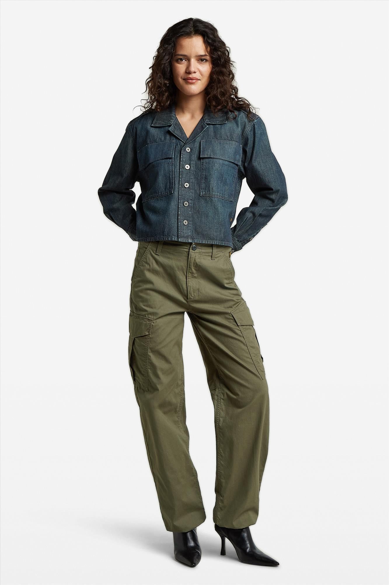 G-Star - Donkerblauw Boxy Relaxed jeanshemd