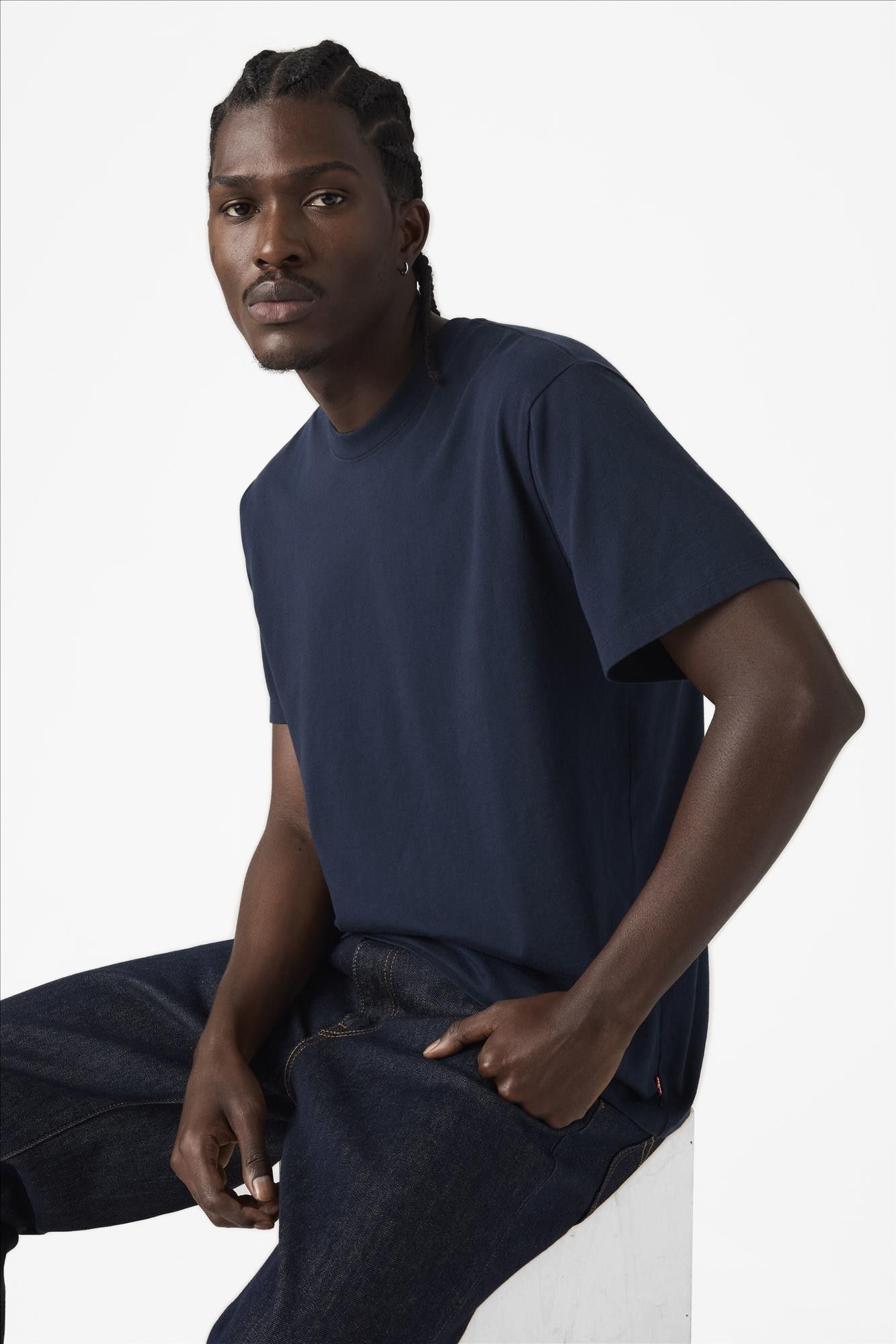 Levi's - Donkerblauwe Essential T-shirt