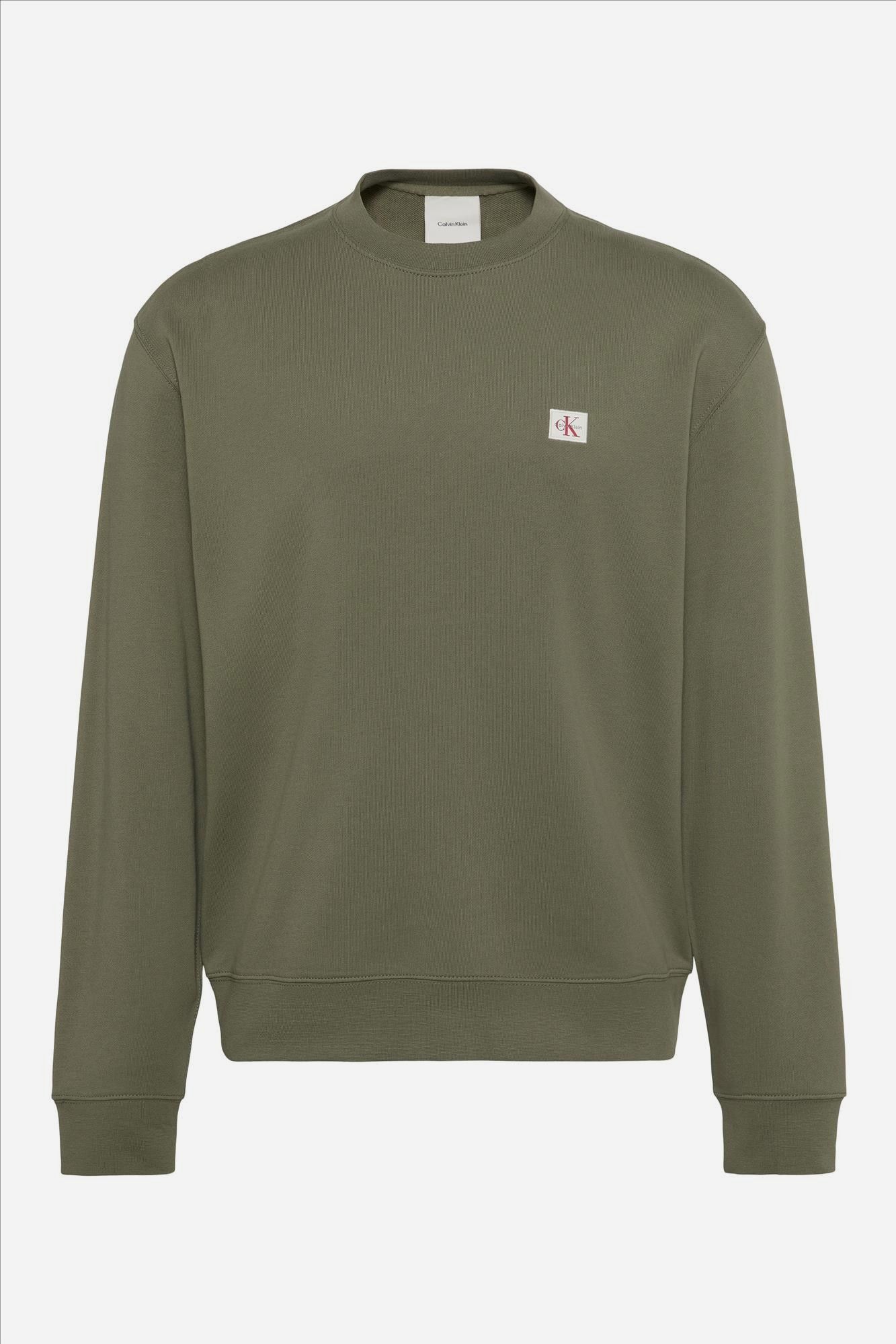 Calvin Klein Jeans - Kaki Logopatch sweater