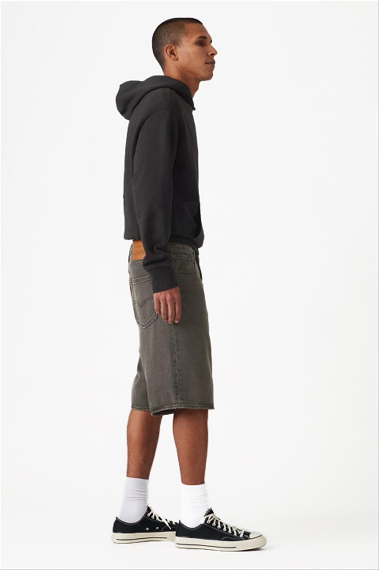 Levi's - Donkergrijze 478 Baggy short