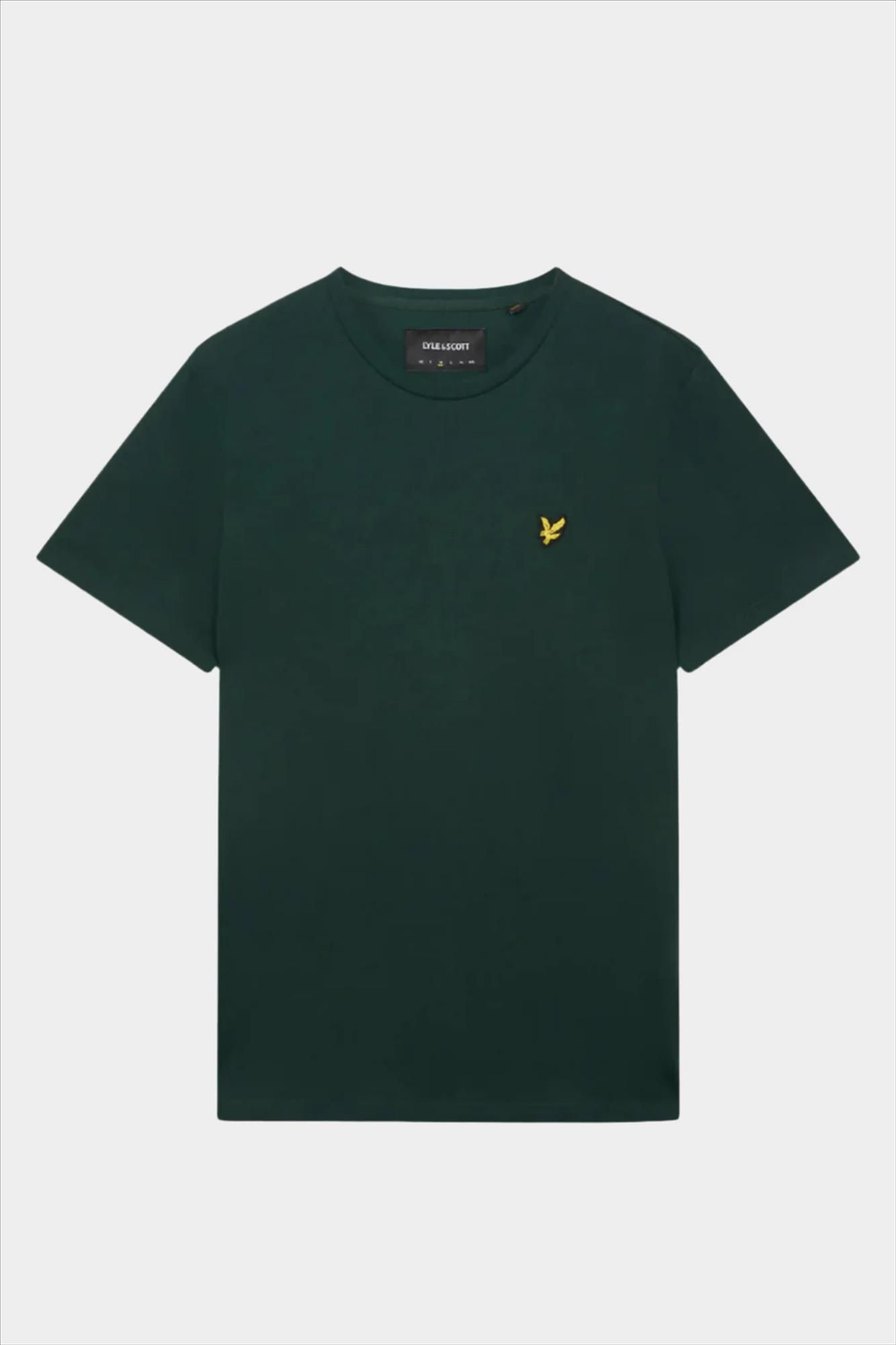 Lyle & Scott - Donkergroene Plain T-shirt