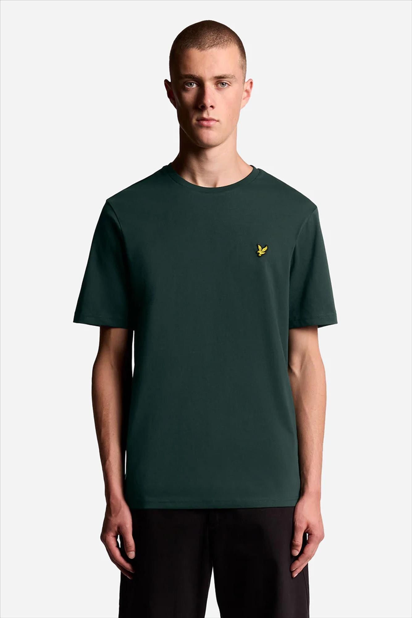 Lyle & Scott - Donkergroene Plain T-shirt