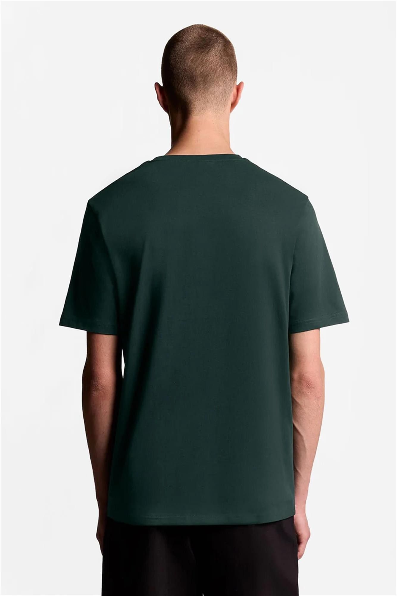 Lyle & Scott - Donkergroene Plain T-shirt