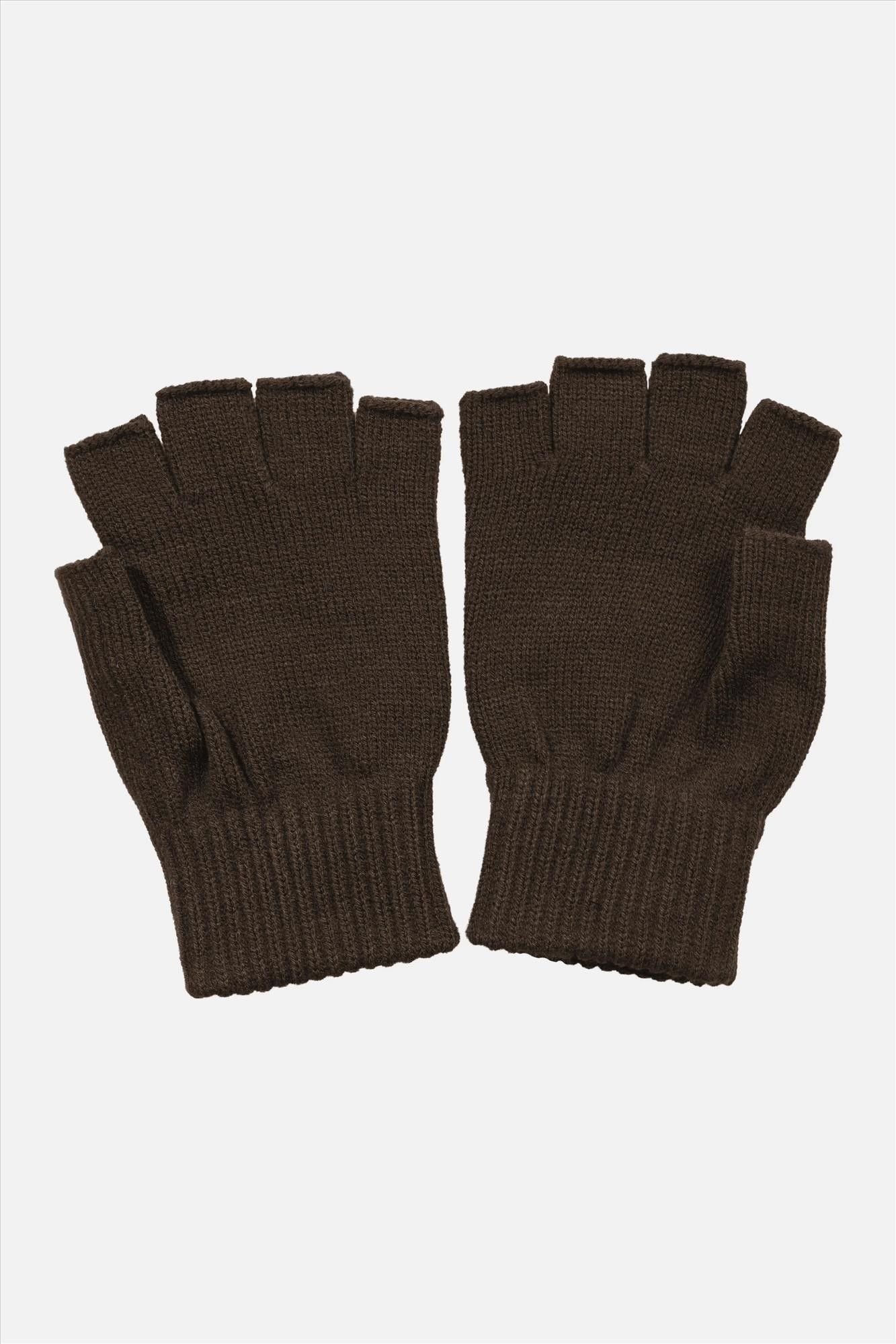 Carhartt WIP - Donkerbruine Fingerless handschoenen