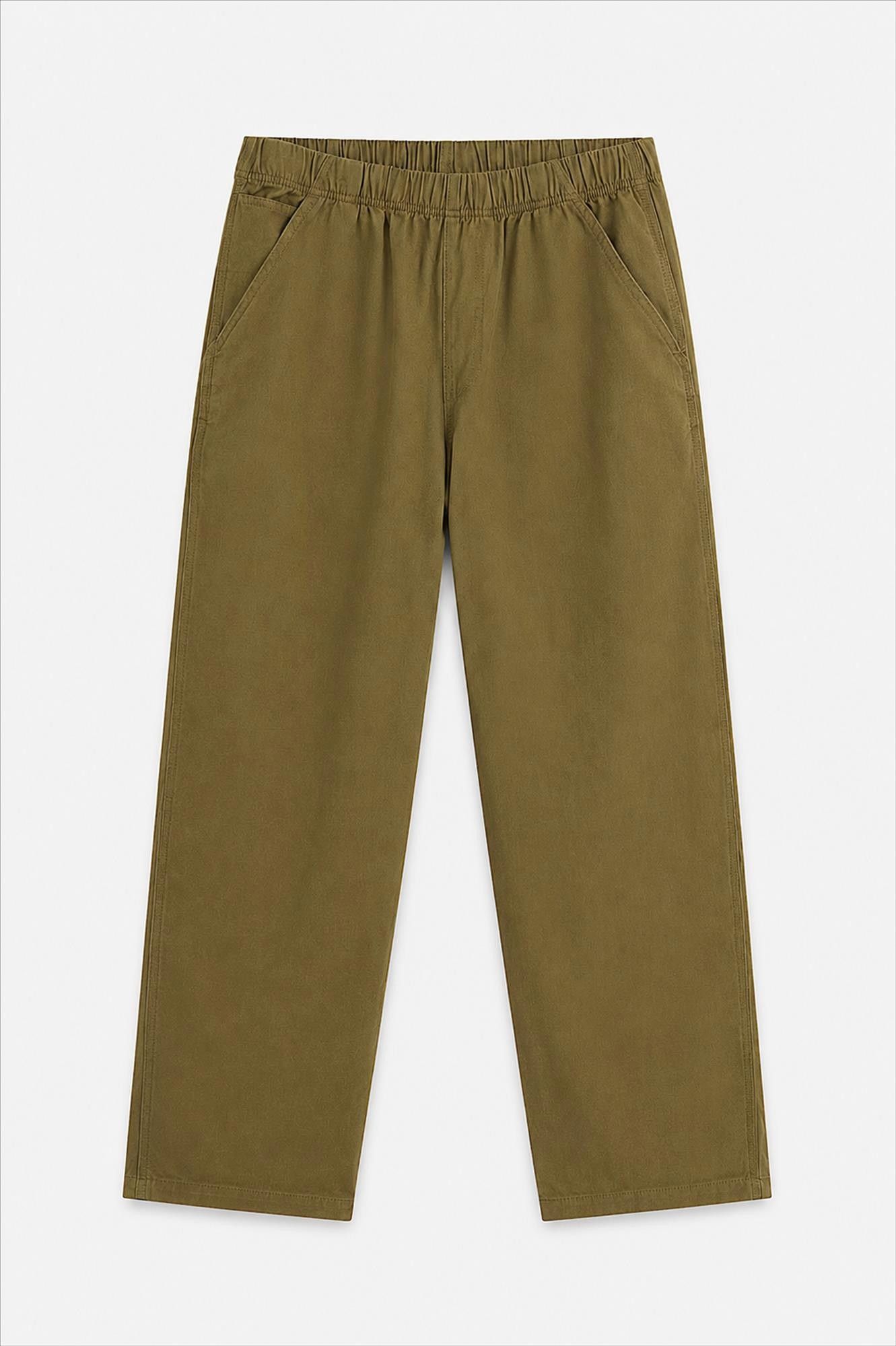 Vans  - Olijfgroene Addison barrel broek