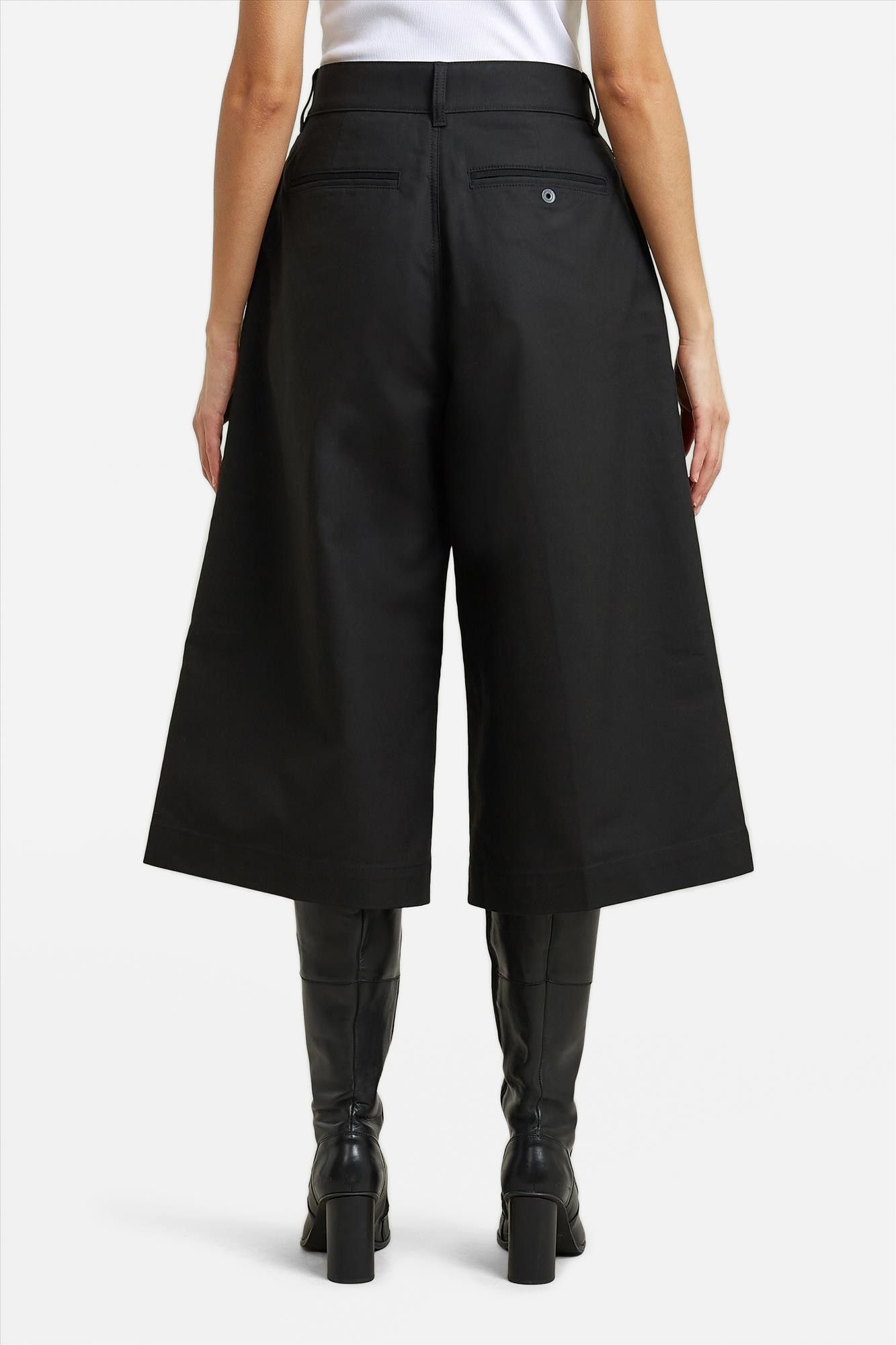 G-Star - Zwarte Pleated culotte