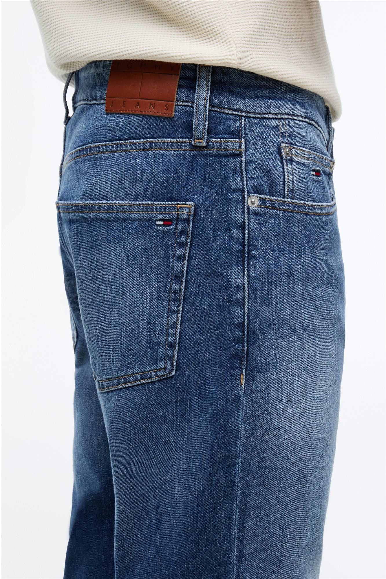 Tommy Jeans - Middenblauwe Ryan slim straight jeans