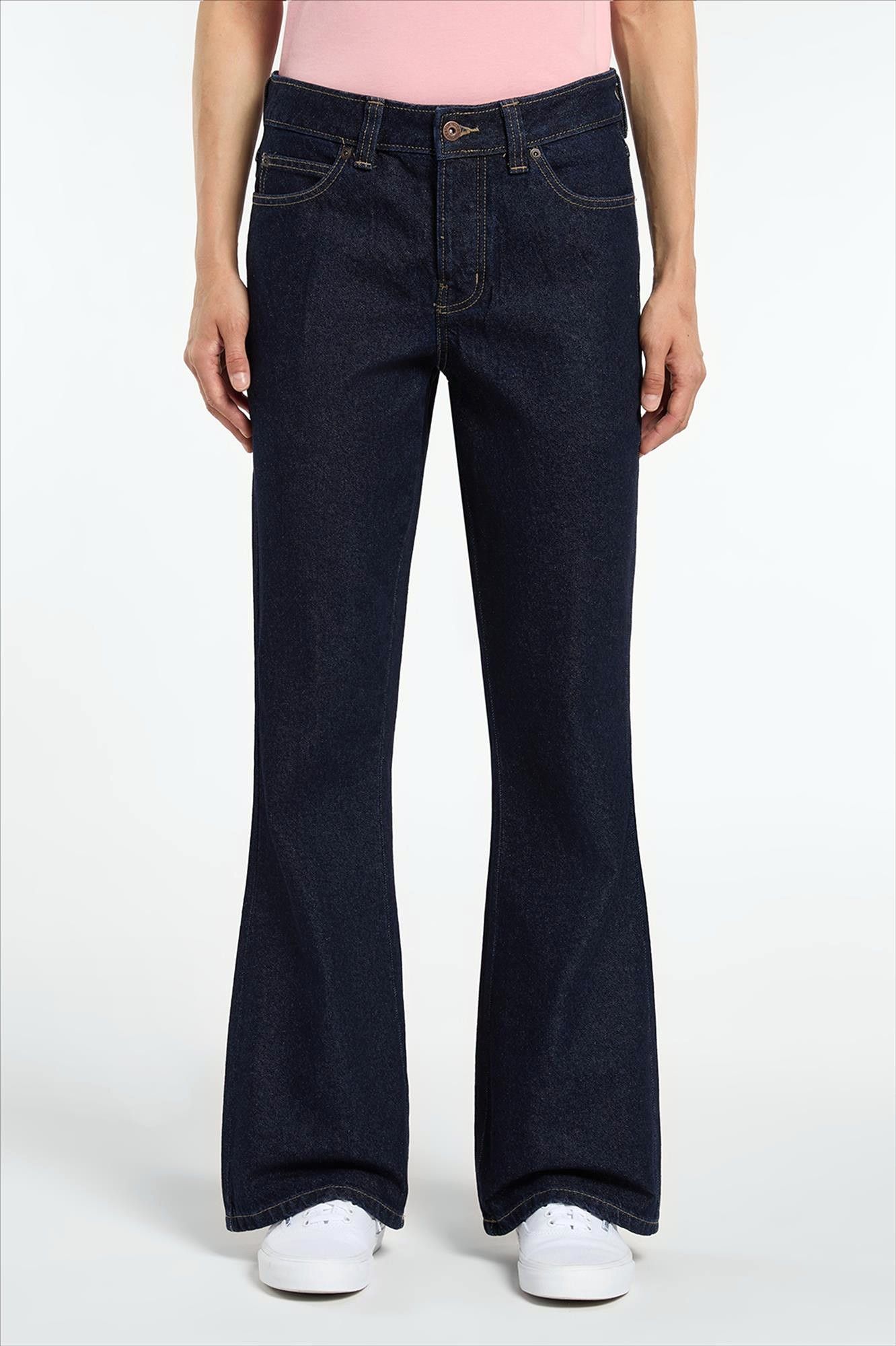 Dickies - Donkerblauwe Rinsed bootcut jeans
