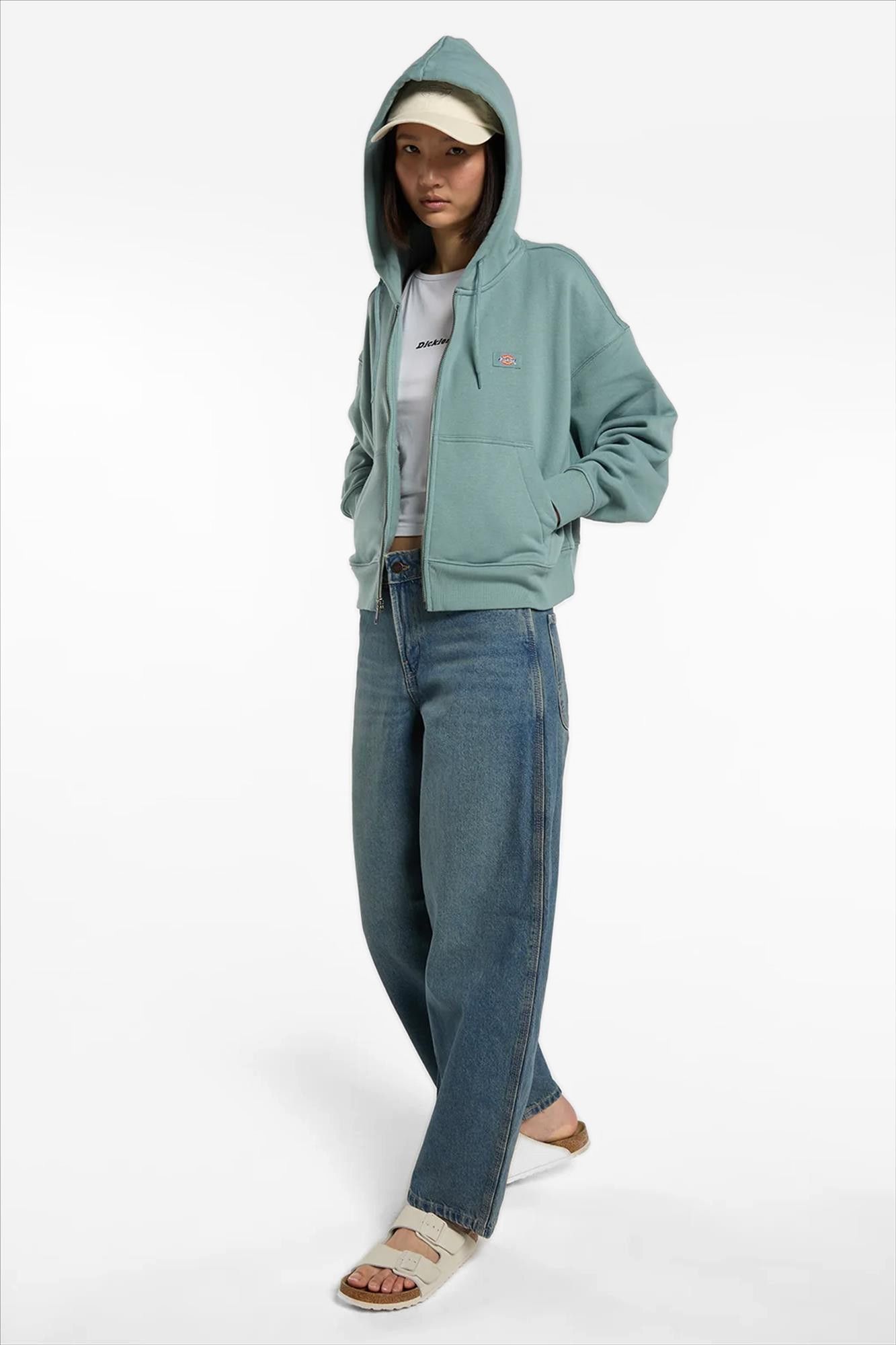 Dickies - Mintgroene Oakport Zip hoodie