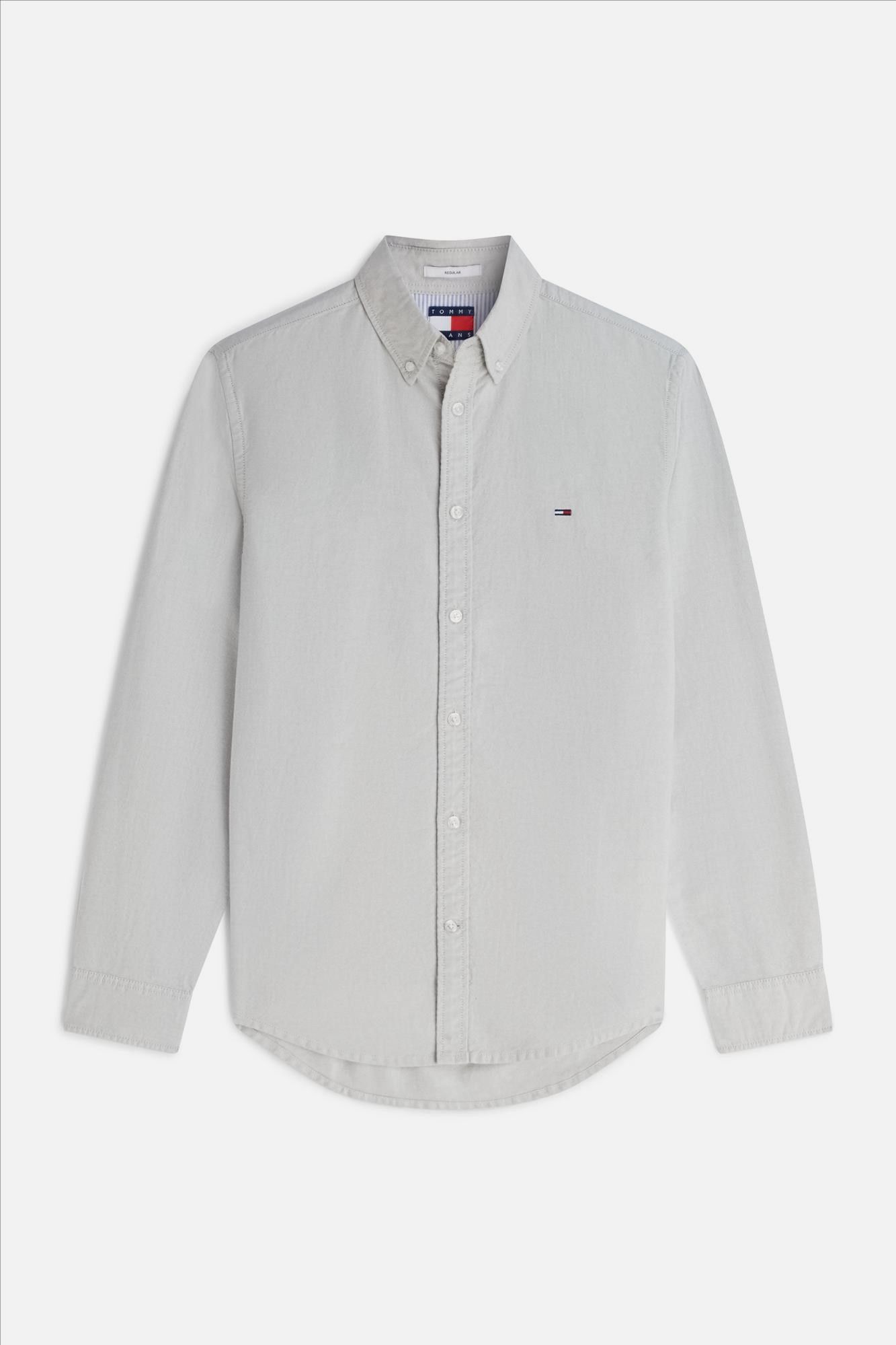 Tommy Jeans - Lichtgroen Regular Oxford hemd