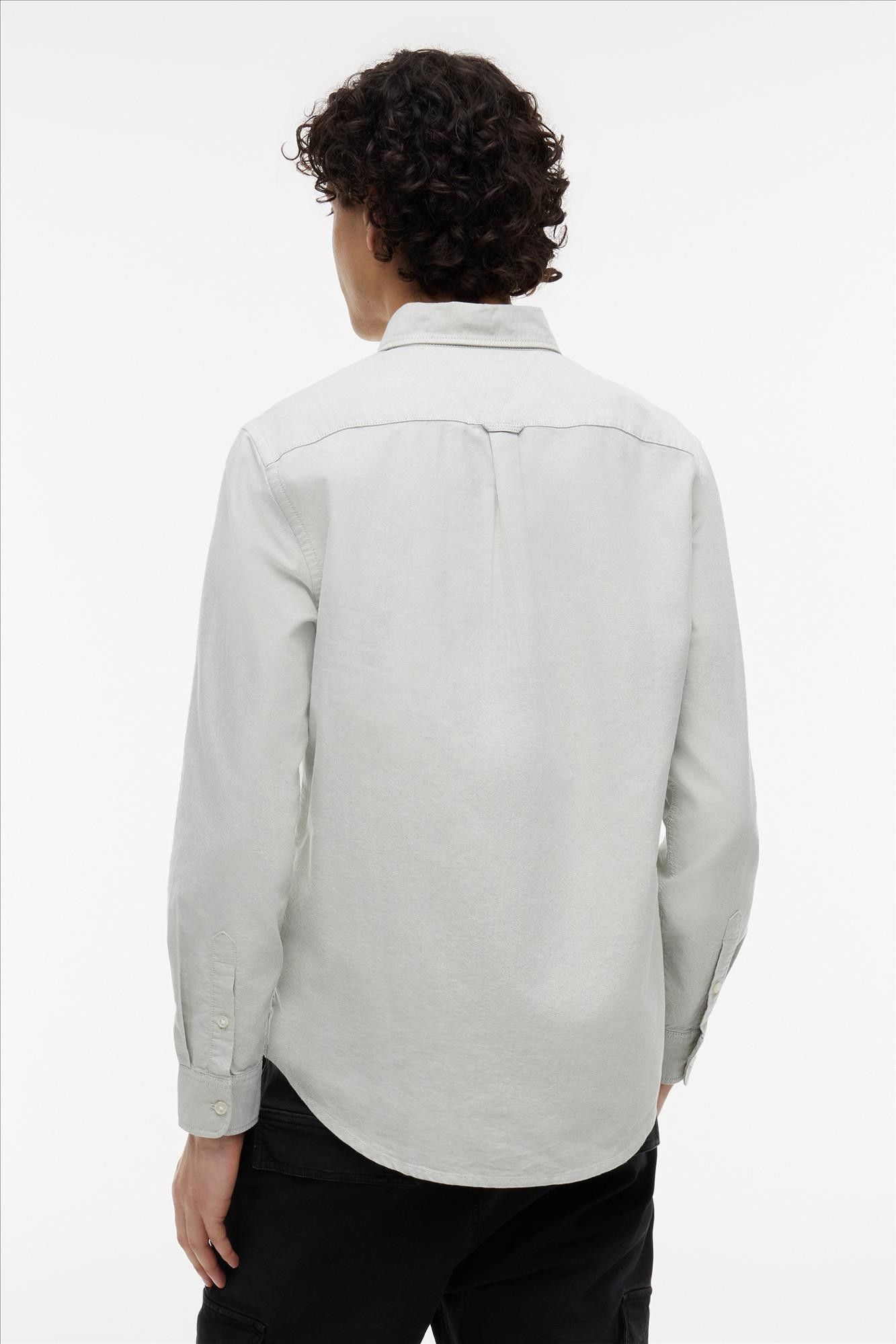 Tommy Jeans - Lichtgroen Regular Oxford hemd