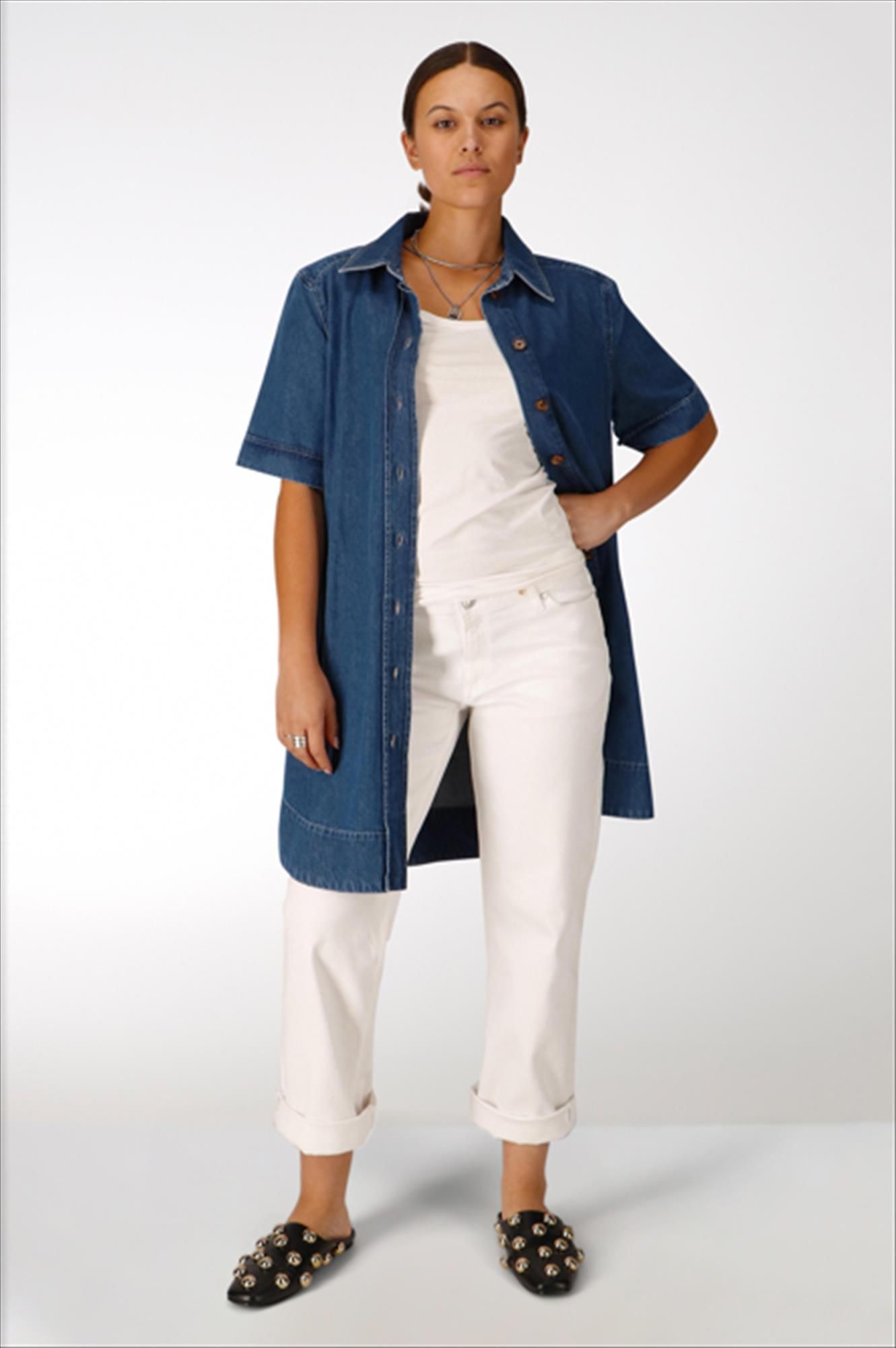 Lee Cooper - Witte Kali straight jeans
