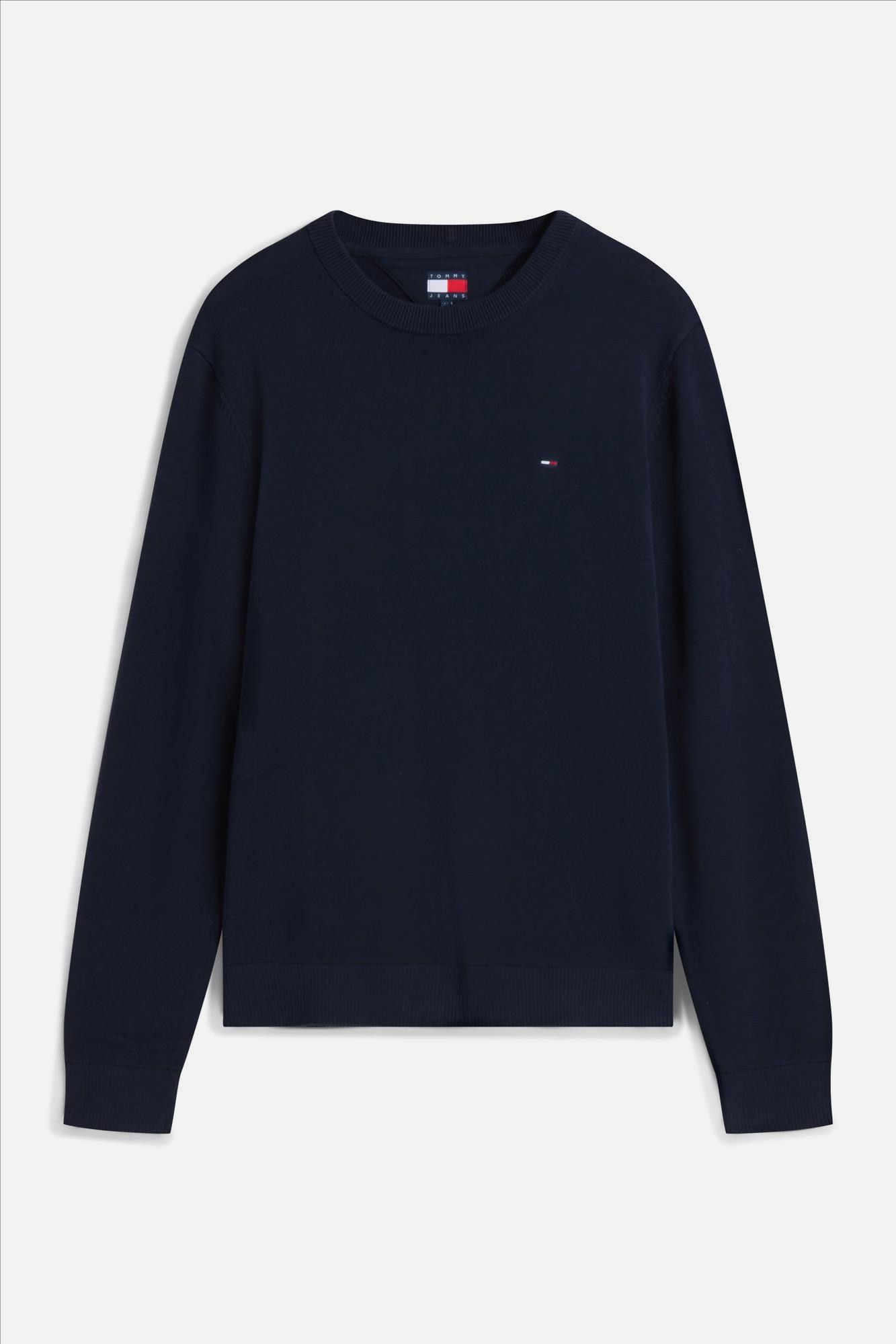 Tommy Jeans - Donkerblauwe Slim Essential trui