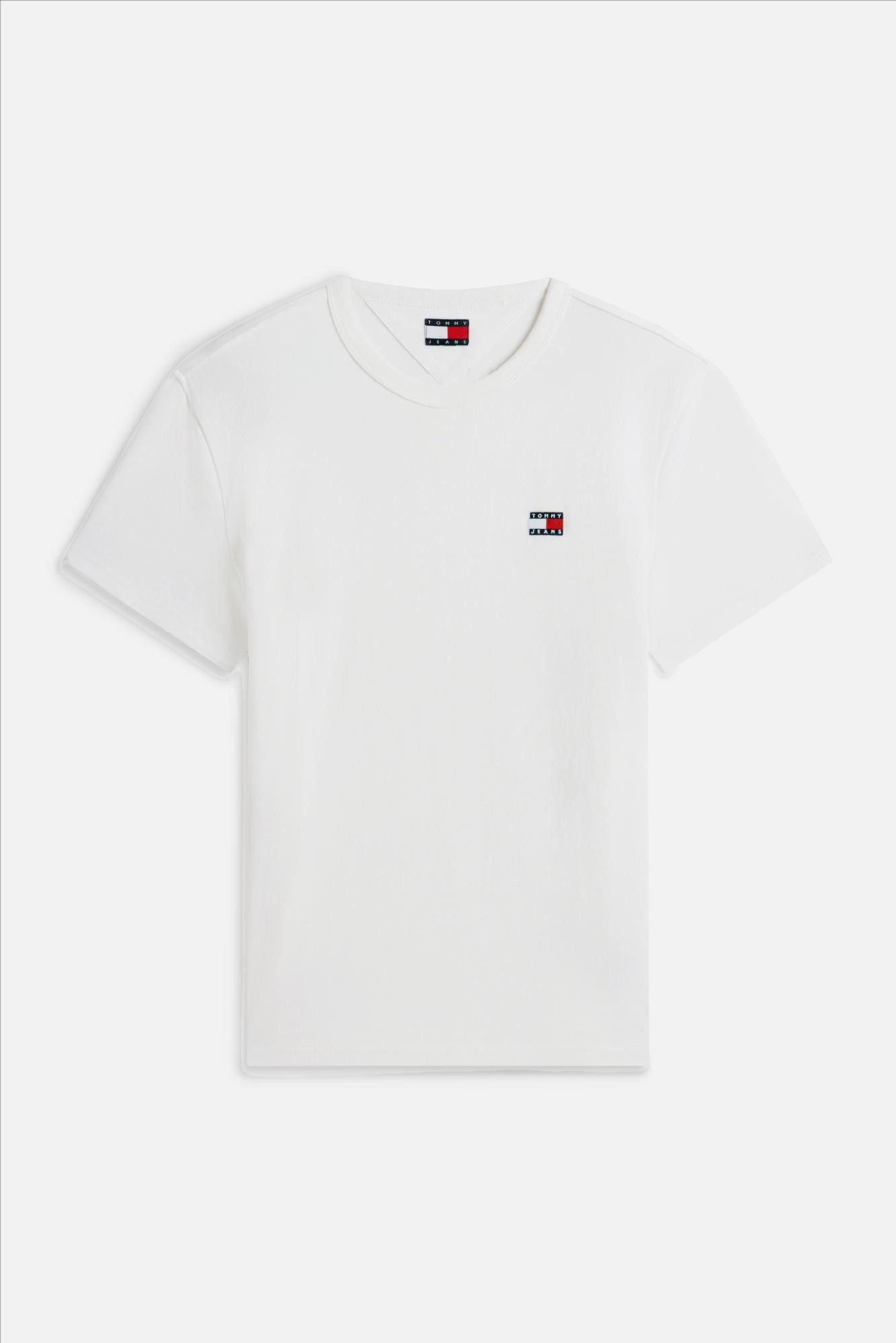 Tommy Jeans - Ecru Logo Badge T-shirt