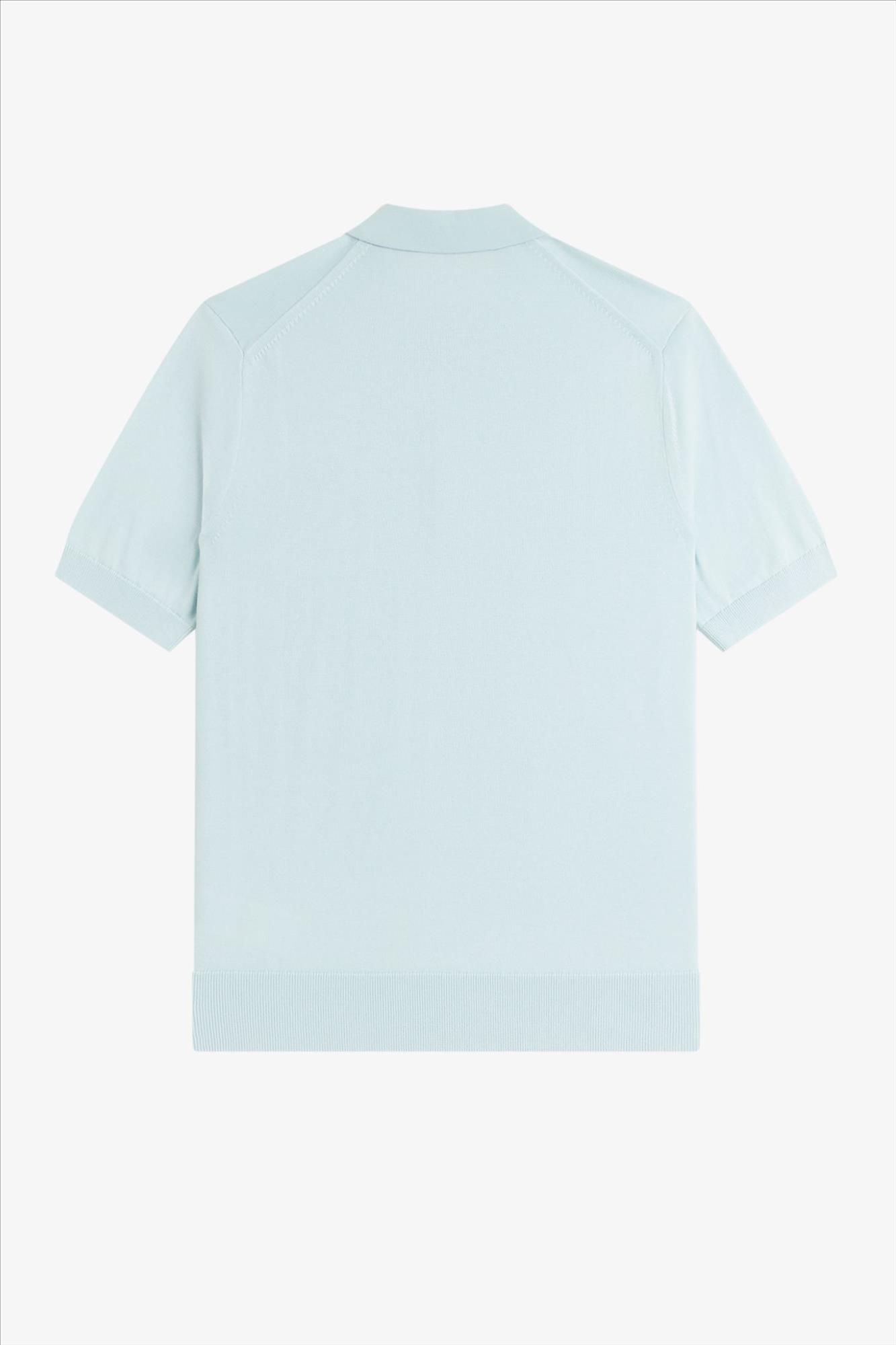 Fred Perry - Lichtblauwe Knitted polo