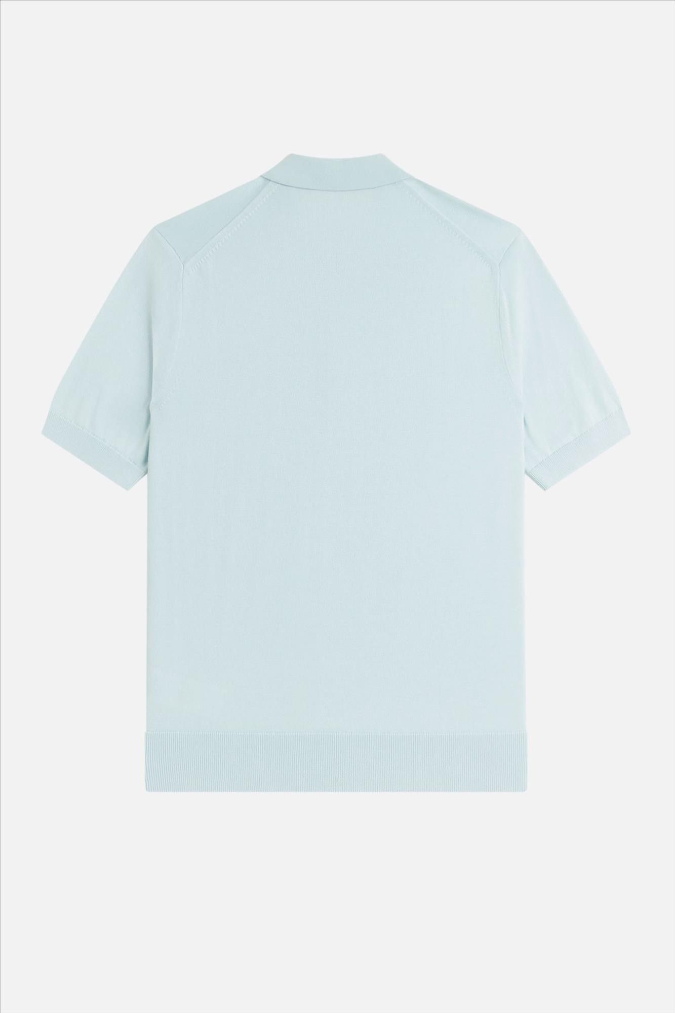 Fred Perry - Lichtblauwe Knitted polo