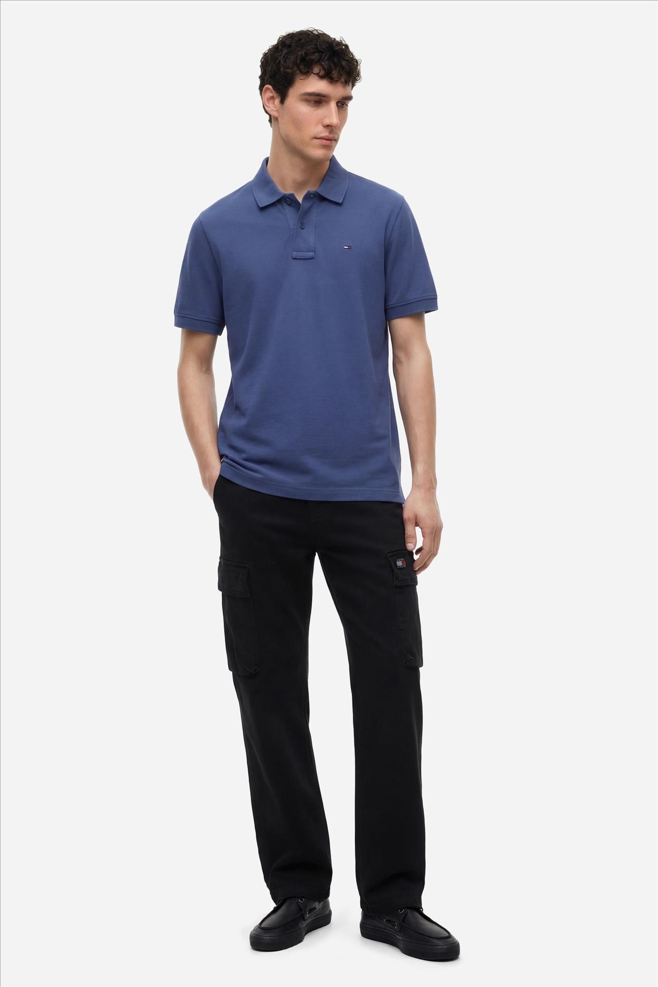 Tommy Jeans - Blauwe Regular Essential polo