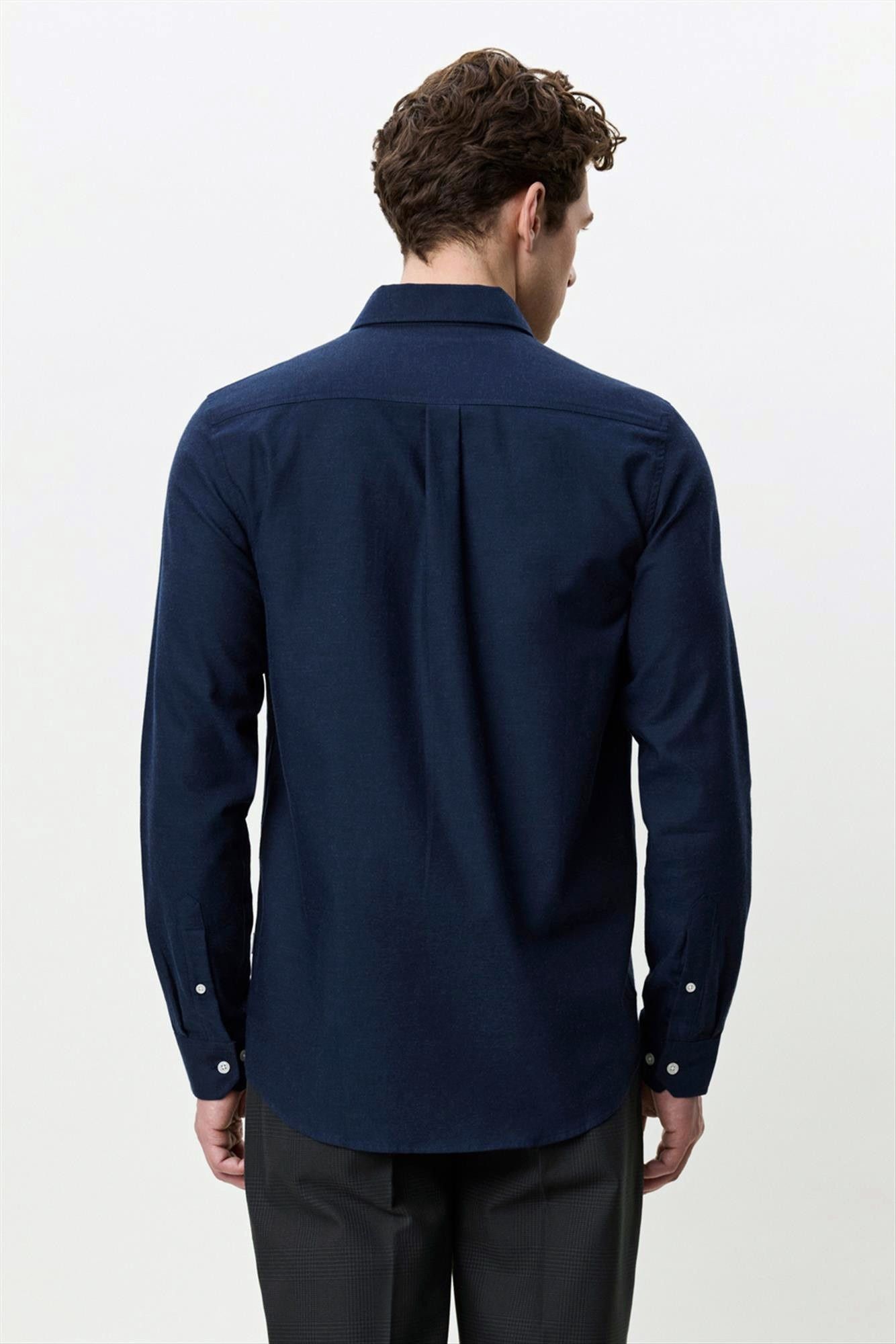 LES DEUX  - Donkerblauw Soft Flannel hemd