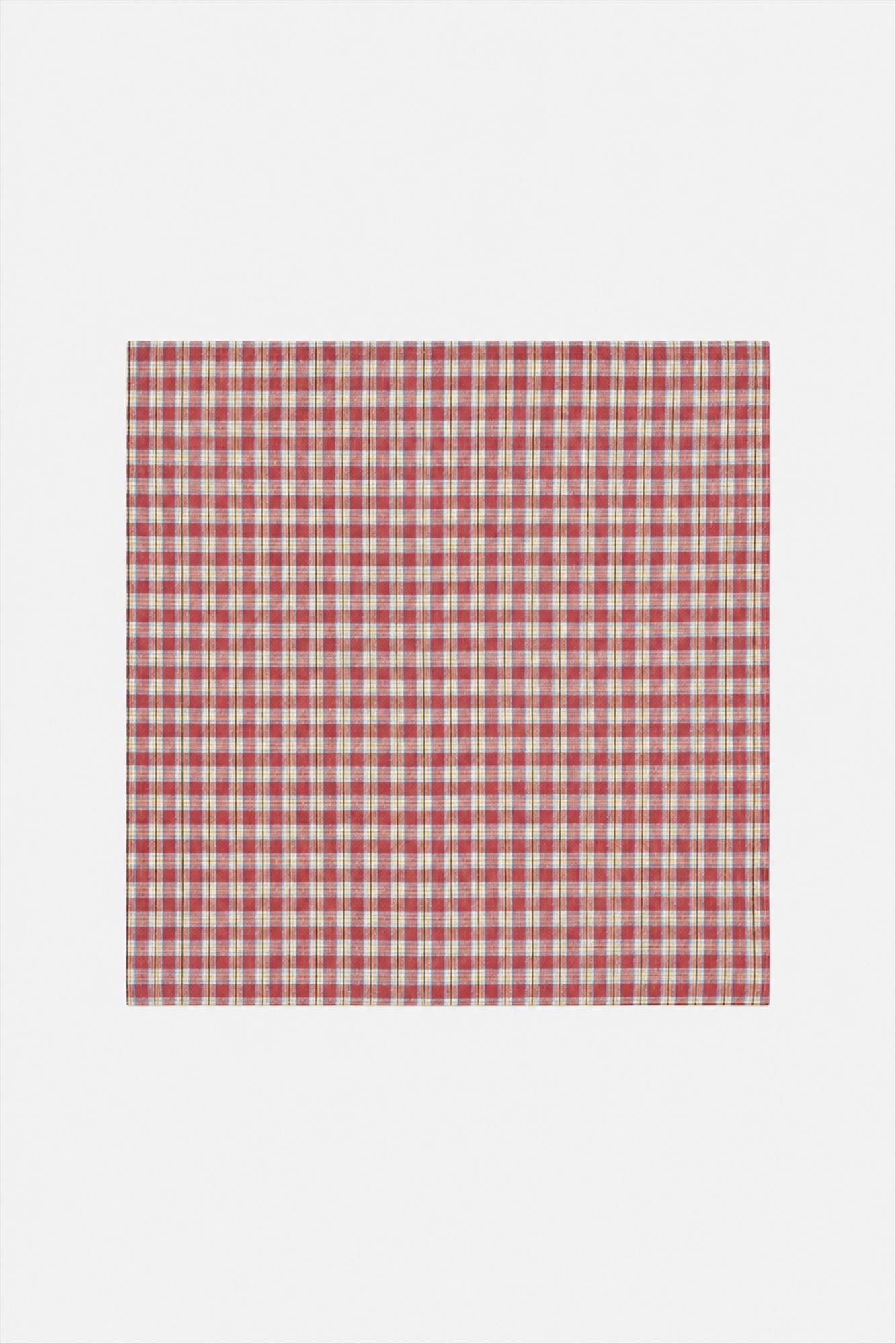 Boii - Bordeaux-Blauw Meny Granny Check sjaaltje