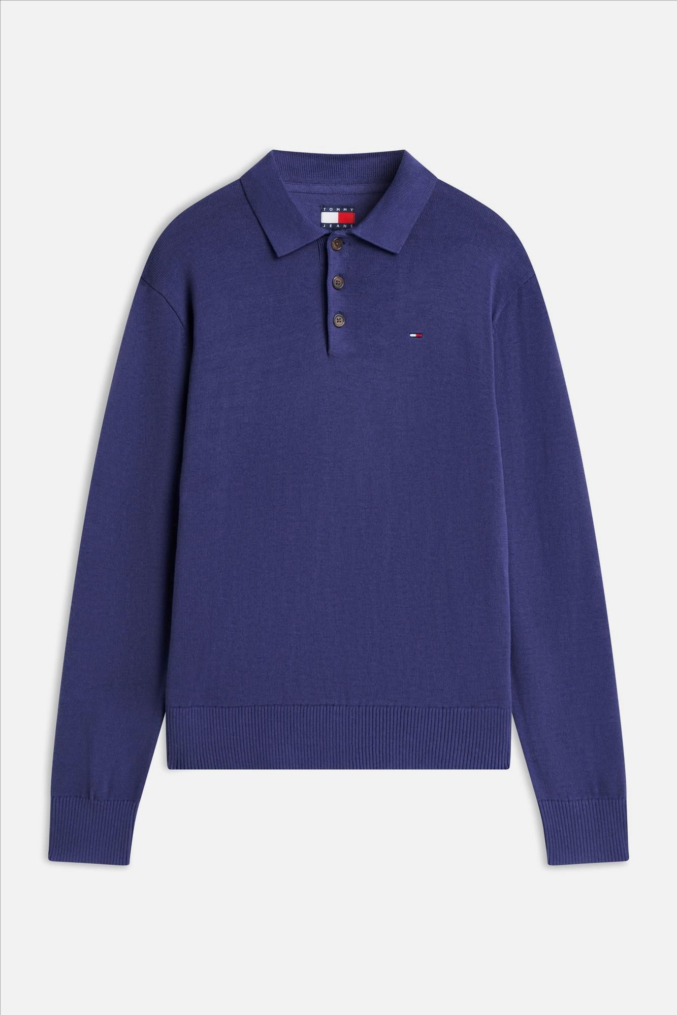 Tommy Jeans - Blauwe Slim Essential polotrui