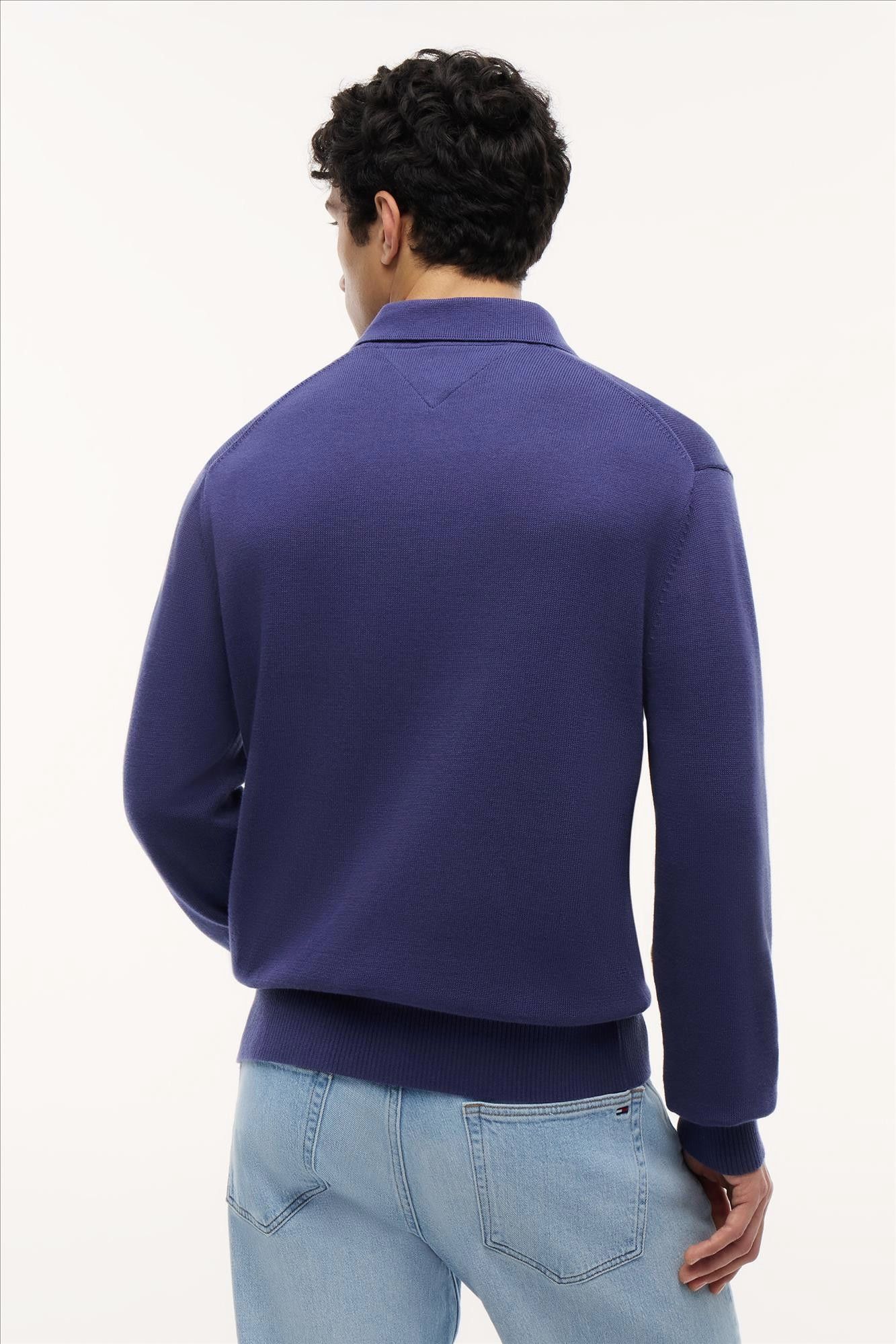 Tommy Jeans - Blauwe Slim Essential polotrui