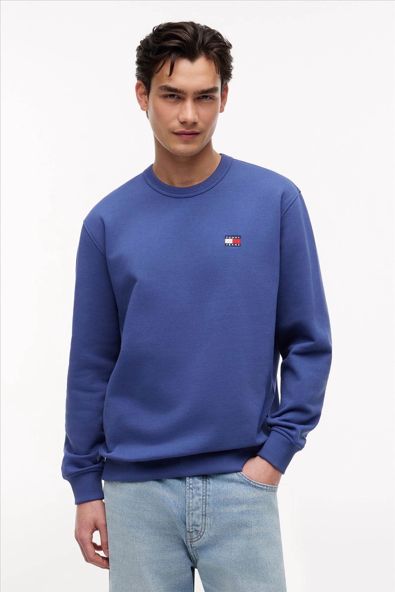 Tommy Jeans - Blauwe Regular Badge sweater